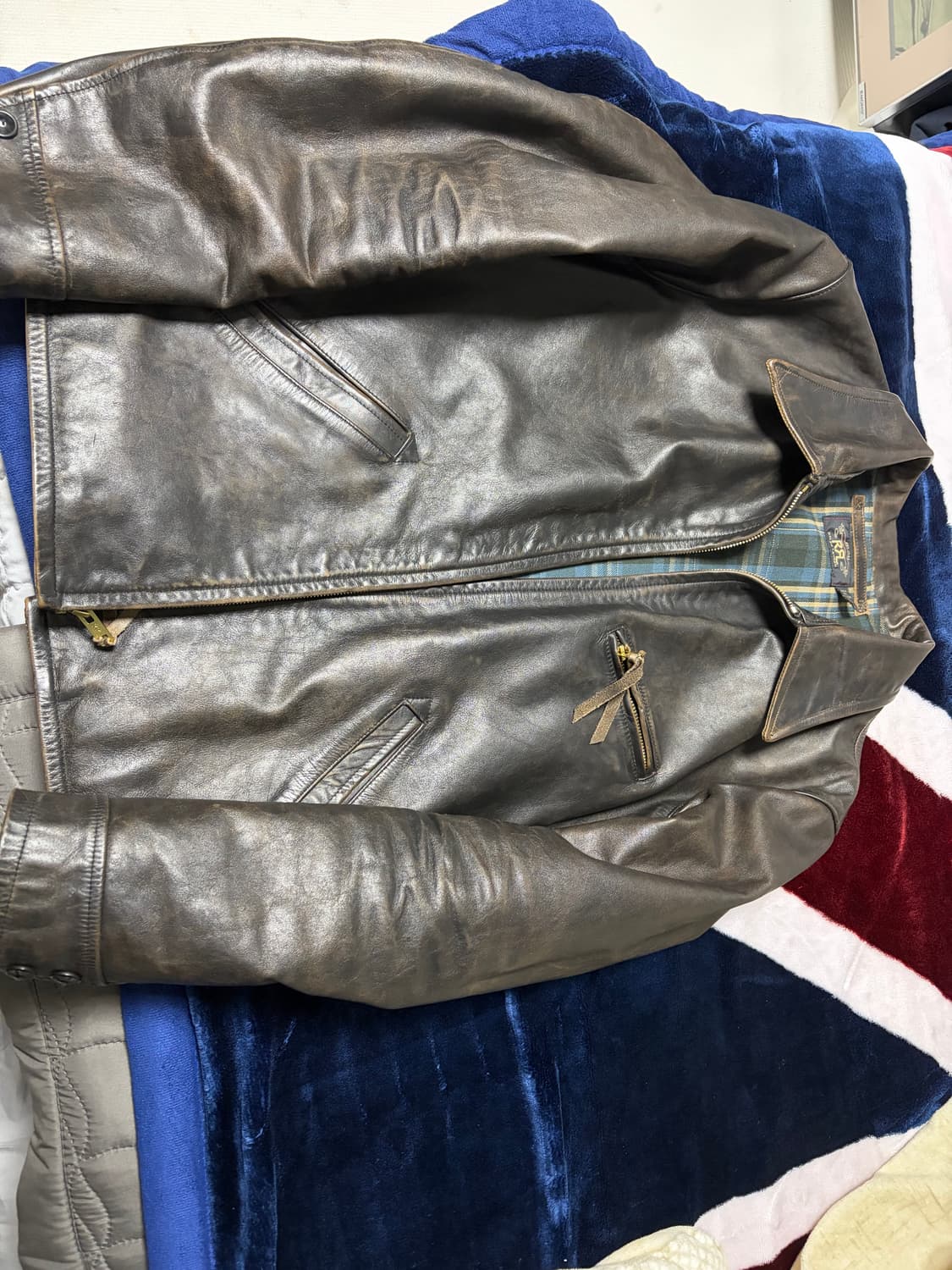 RRL 뉴스보이 레더자켓 상품이미지2