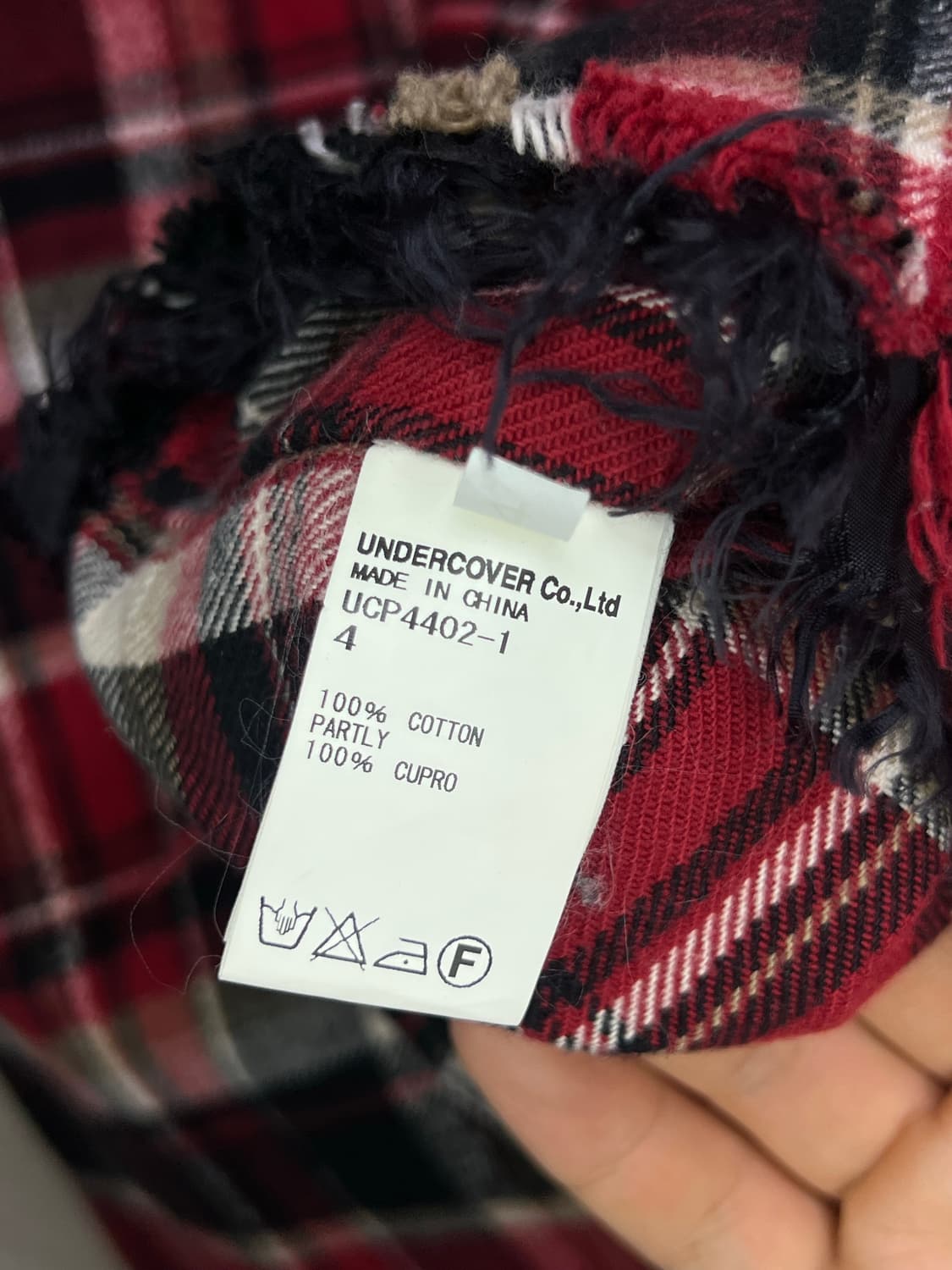 언더커버 15FW 플란넬 체크 셔츠자켓 상품이미지6