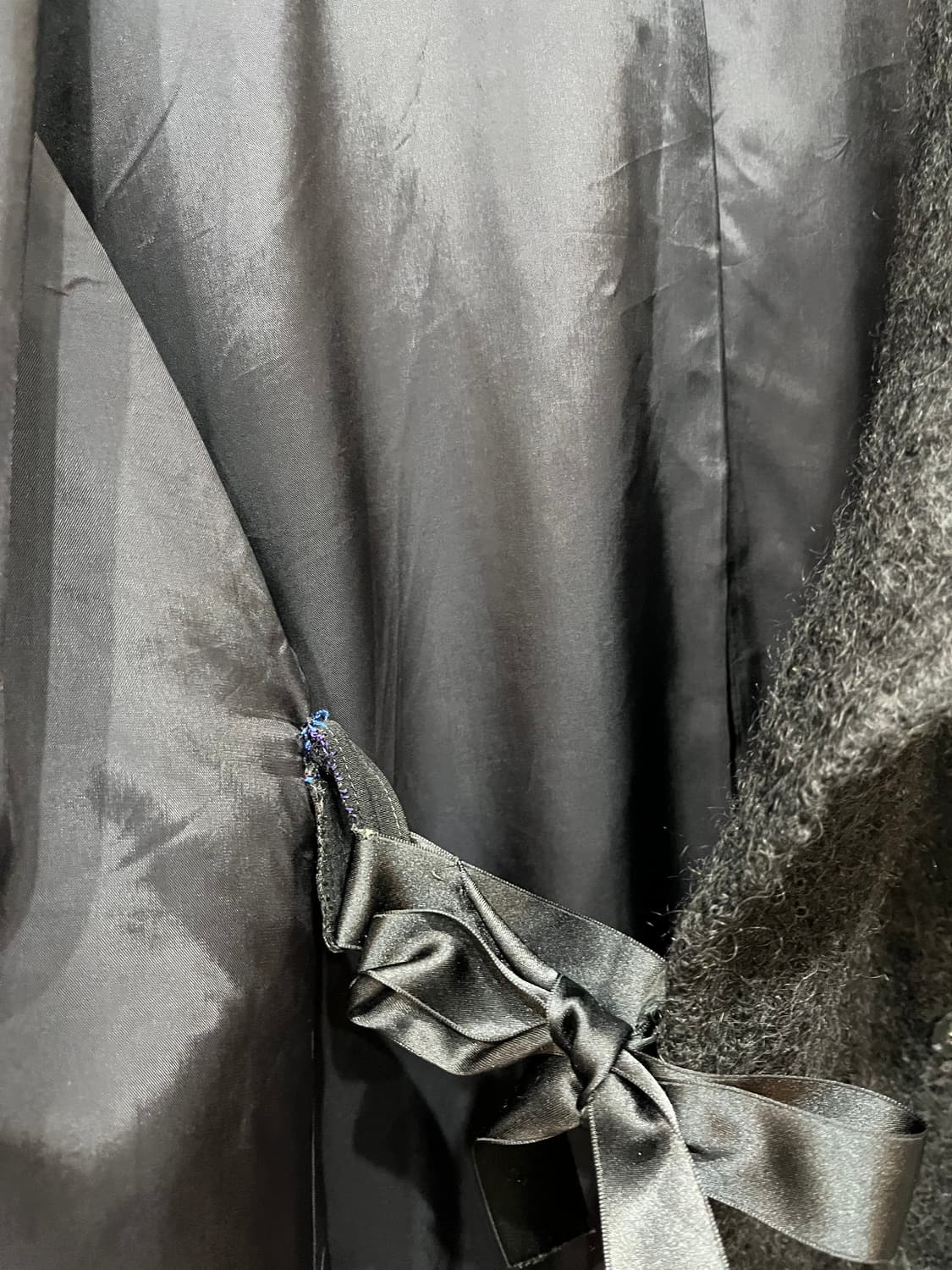 GIVENCHY 지방시 모헤어 맥시 코트 블랙 상품이미지8