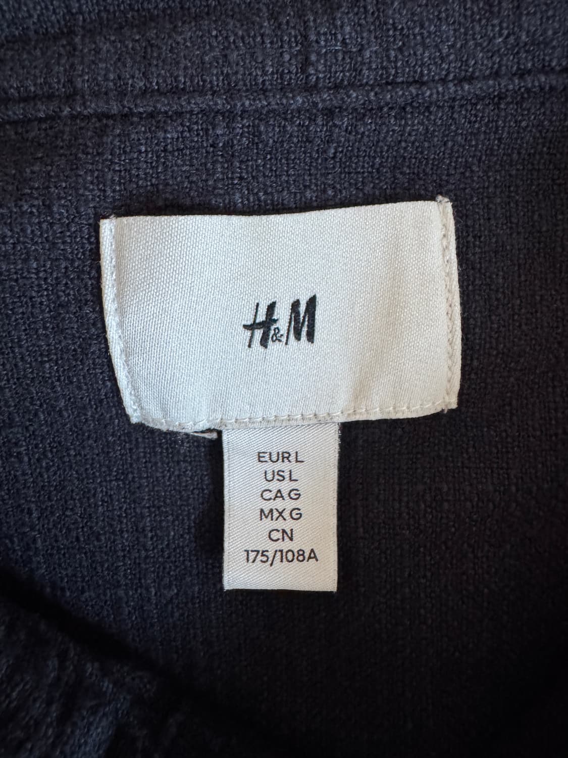 h&m 셔츠 네이비 L 상품이미지3