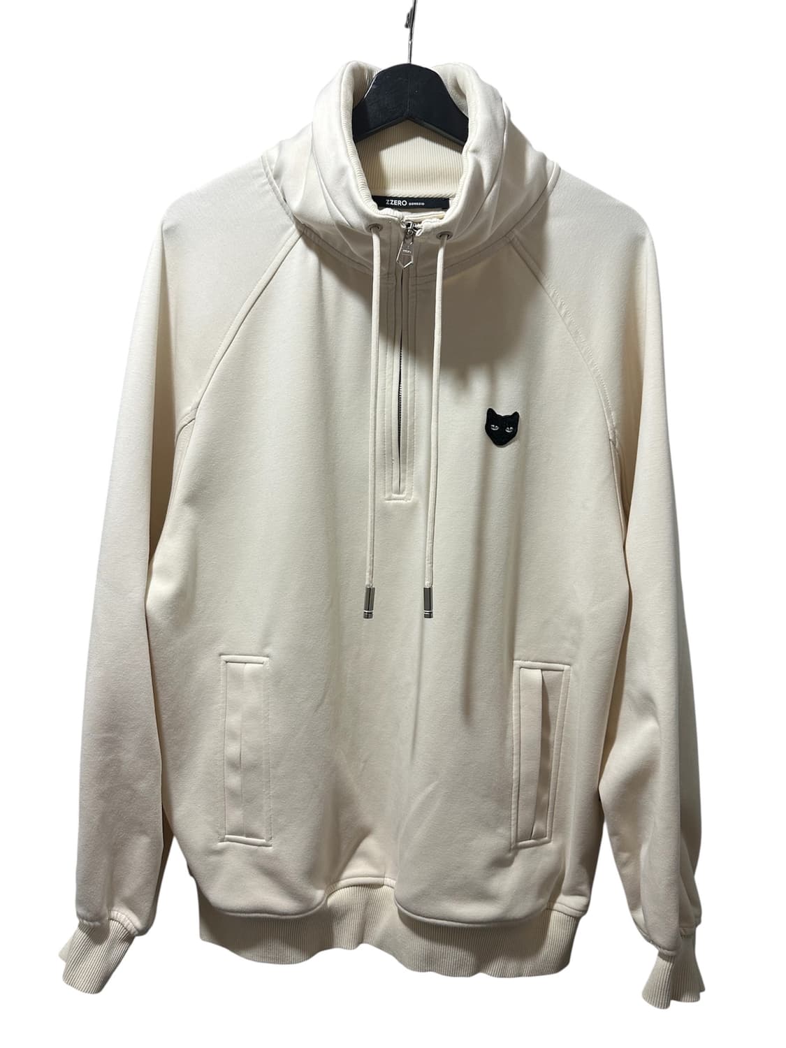 송지오옴므 지제로 백슬릿 팬서 하이넥 하프집 크림 s 상품이미지1