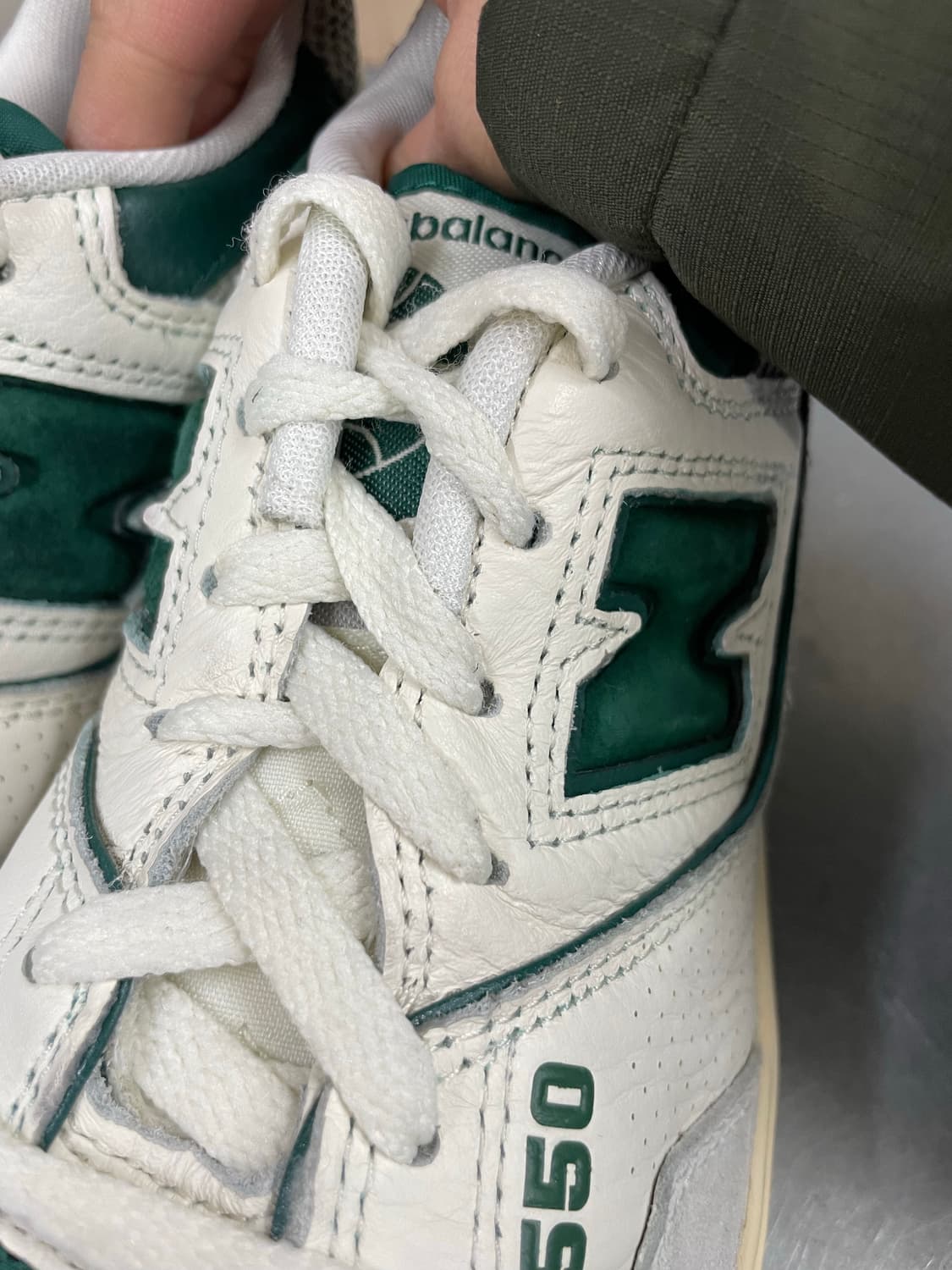 뉴발란스 550 화이트 그린 250 상품이미지9