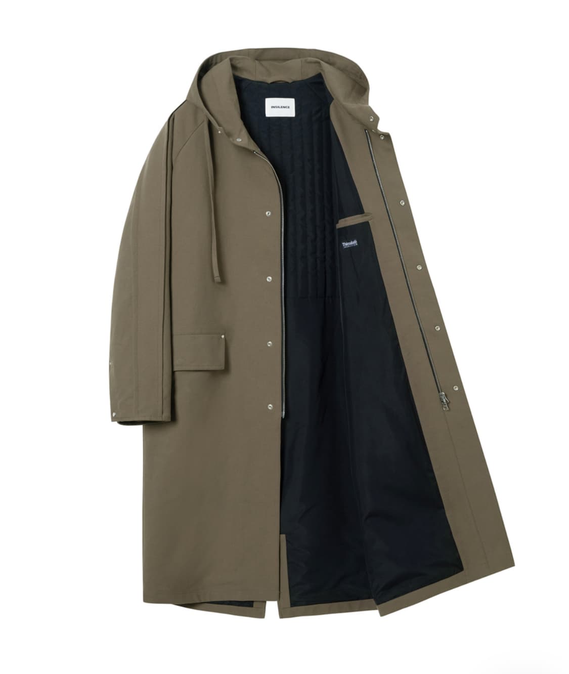 새상품(L)인사일런스 3M 신슐레이트 오버사이즈 후드 파카 브라운 상품이미지6