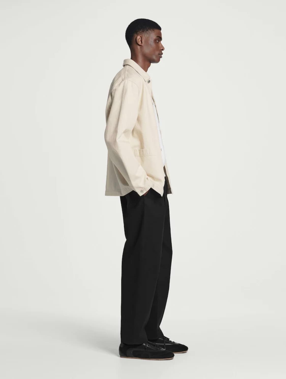 COS 코스 릴랙스드 체인 스티치 데님 오버셔츠 상품이미지6