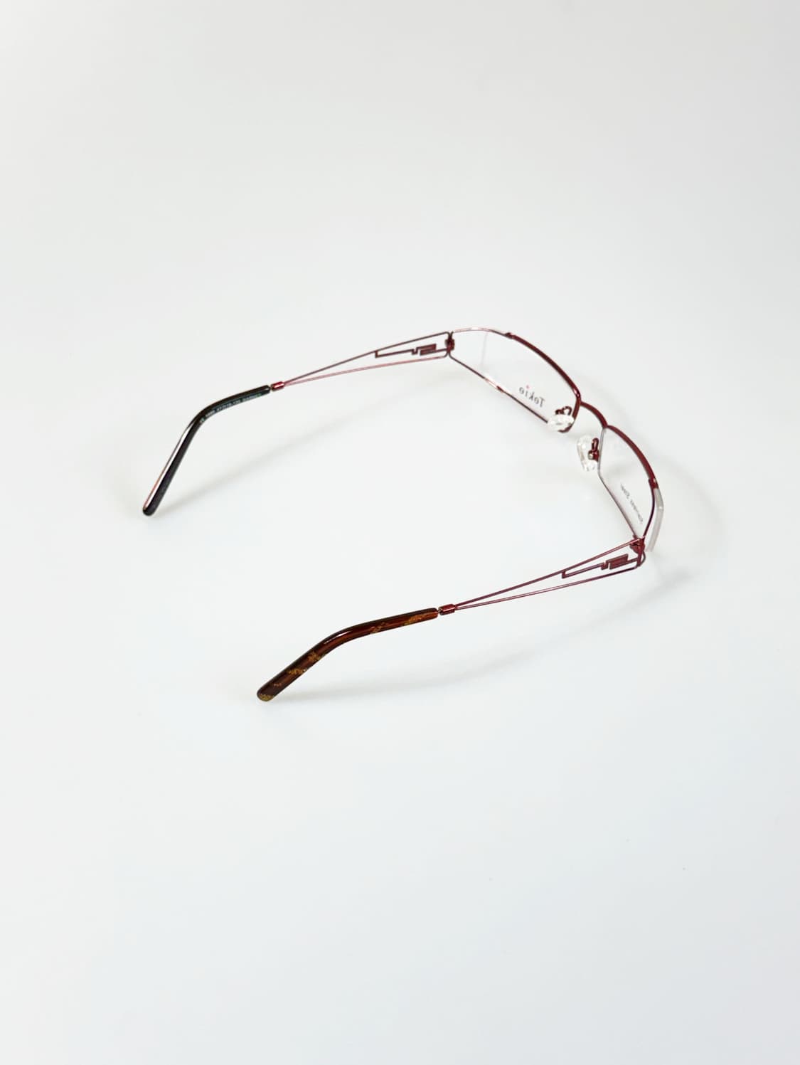 90s TOKIO 가넷 메탈 슬림 스퀘어 빈티지 안경 상품이미지5