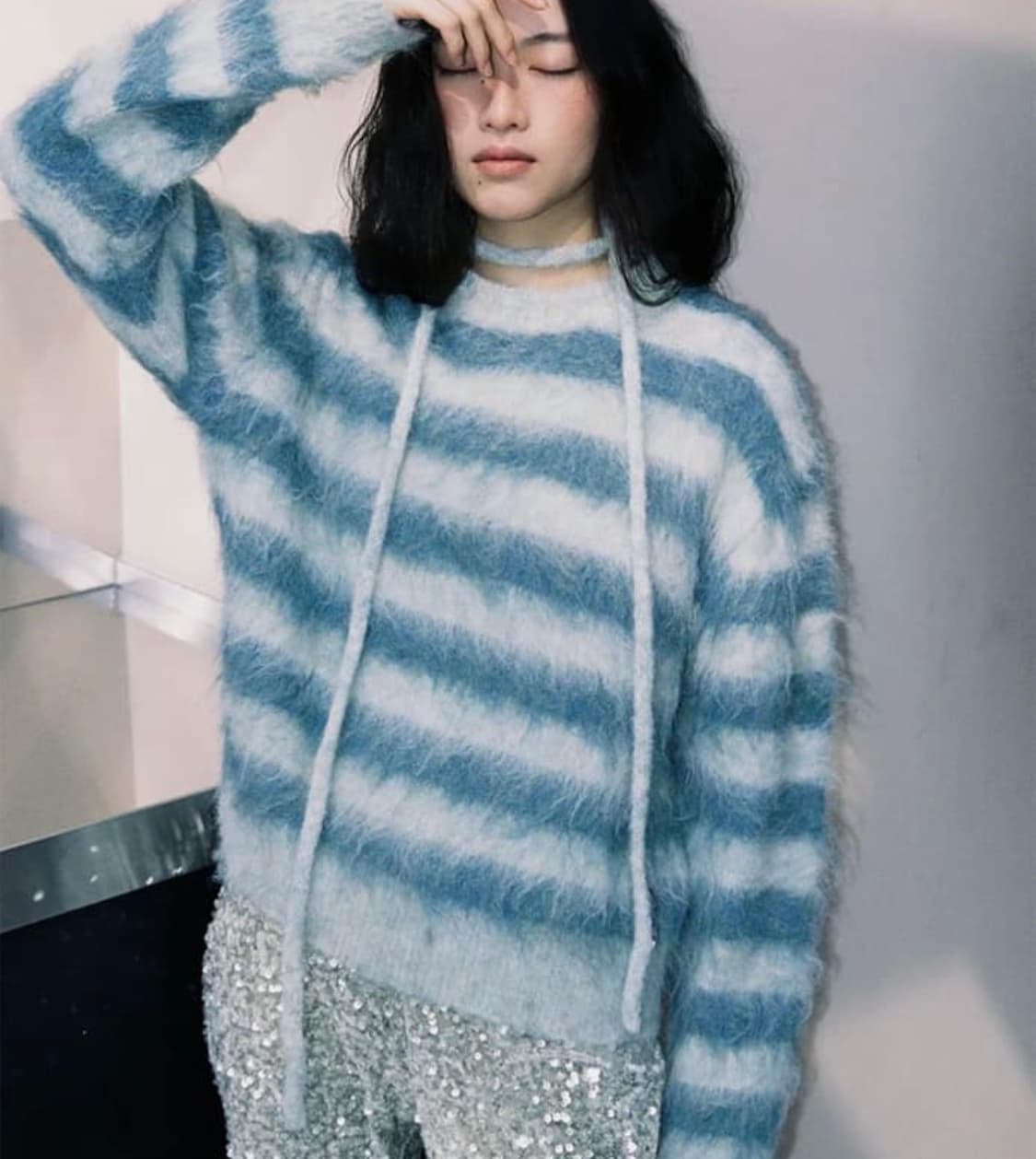 STRIPE SHAGGY KNIT 상품이미지6