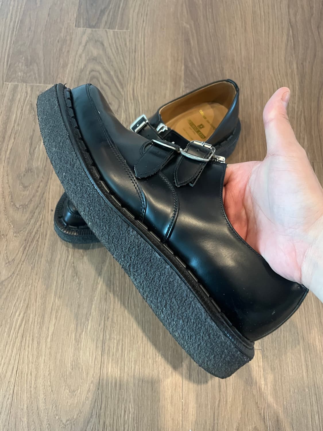 꼼데가르송 조지콕스 더블몽크 스트랩 슈즈 uk8 상품이미지2