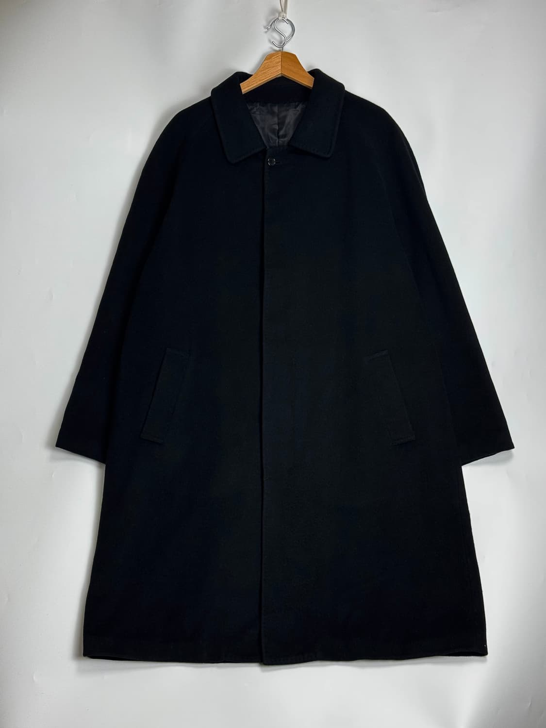 일본 빈티지 캐시미어 100% 발마칸 코트 XL 상품이미지2