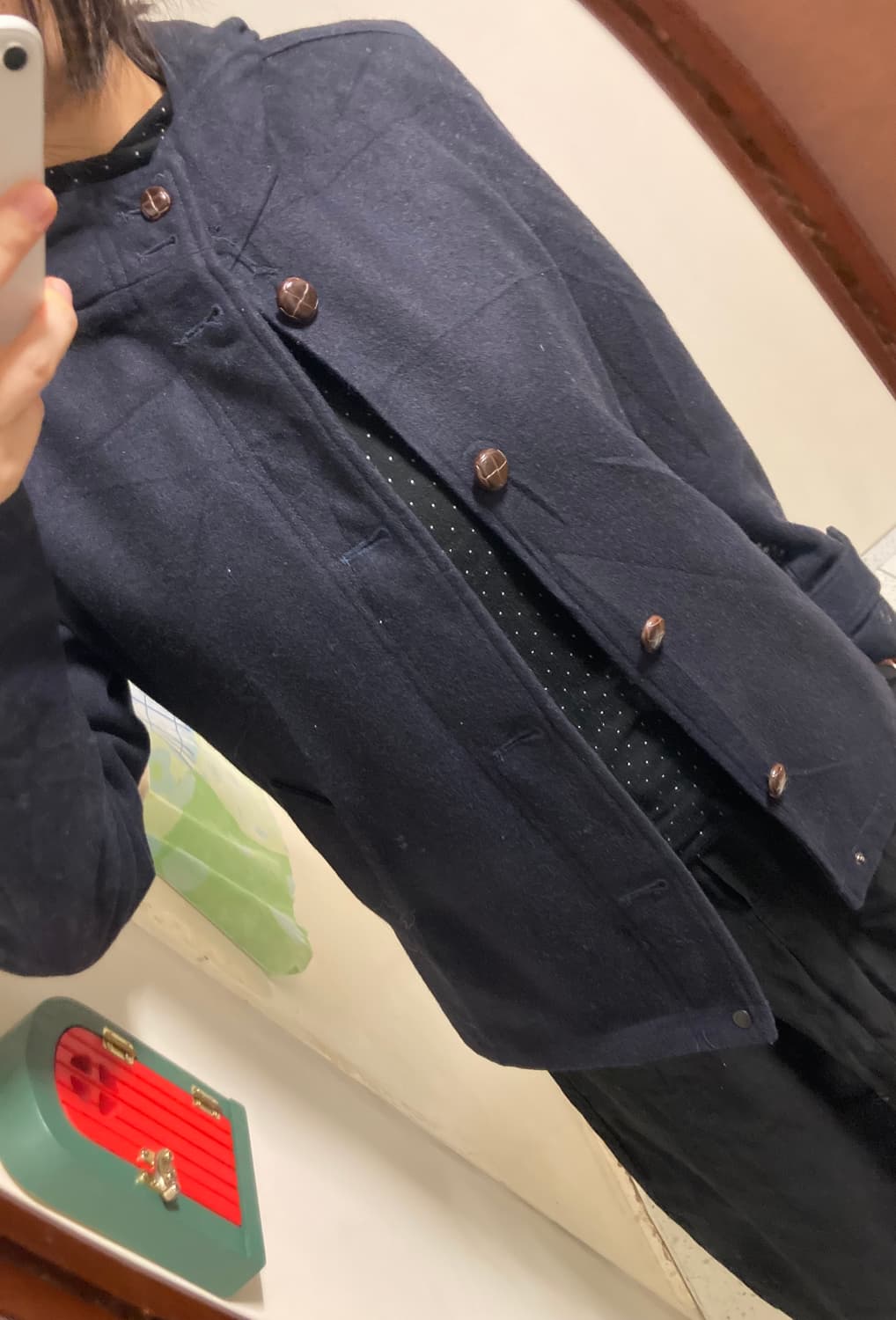 메론빵단추 남색코트 상품이미지7