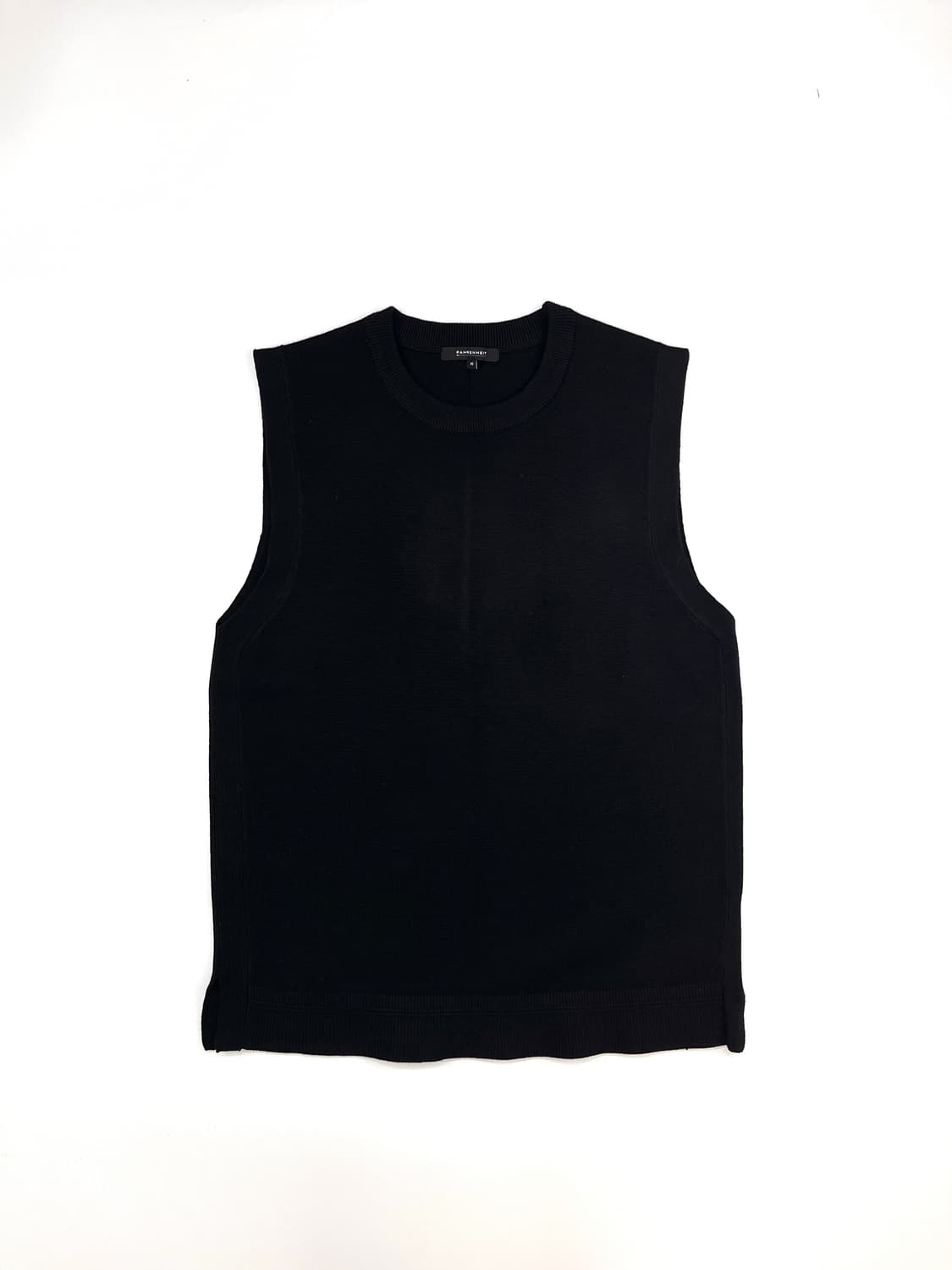 FAHREN 파렌 블랙 니트 조끼 상품이미지1