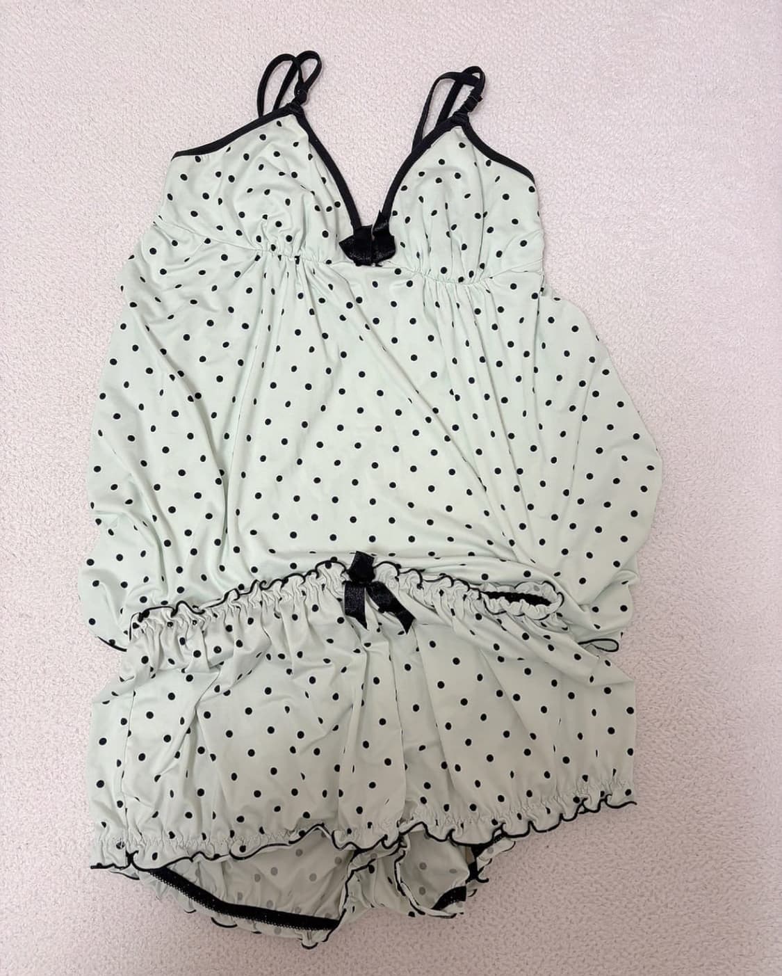 민트 도트 에메필 잠옷 히메갸루 라떼갸루 상품이미지1