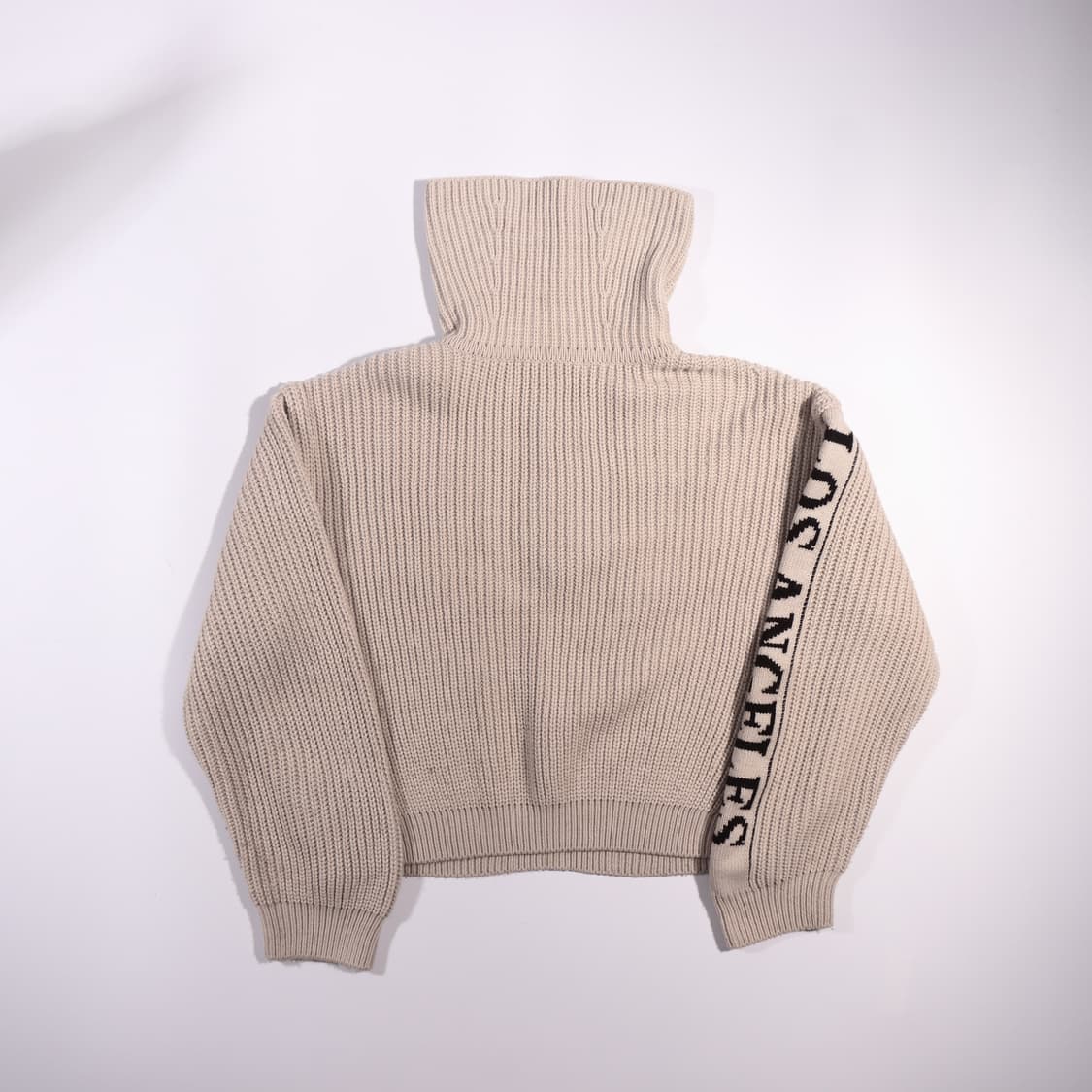 게스 레터링 니트 크롭 후드집업 B435 상품이미지4