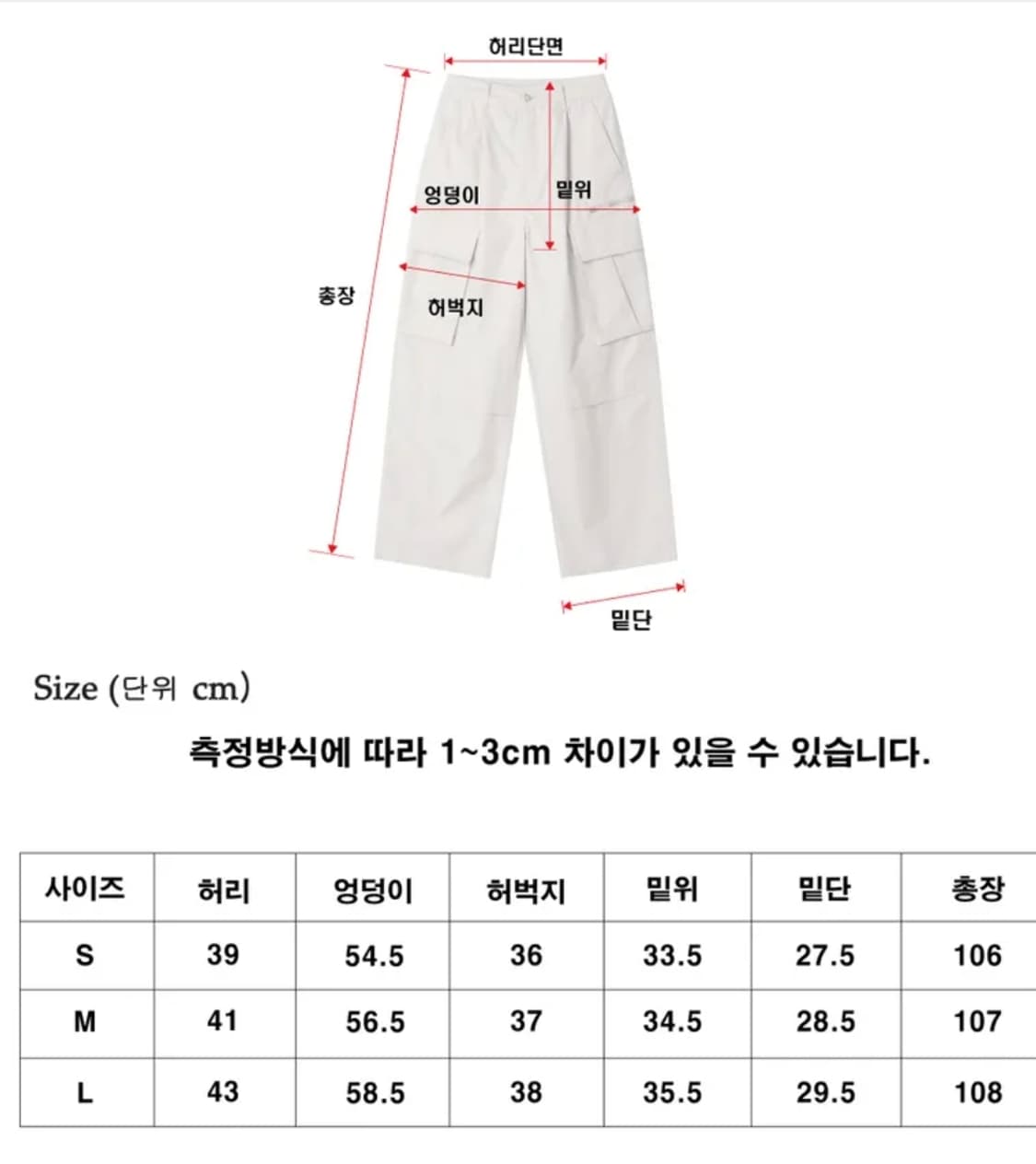 어널러 코드 카프 와이드 카고팬츠 상품이미지6