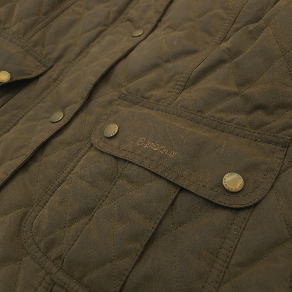 바버 퀼팅 자켓 브라운 여성 상품이미지3