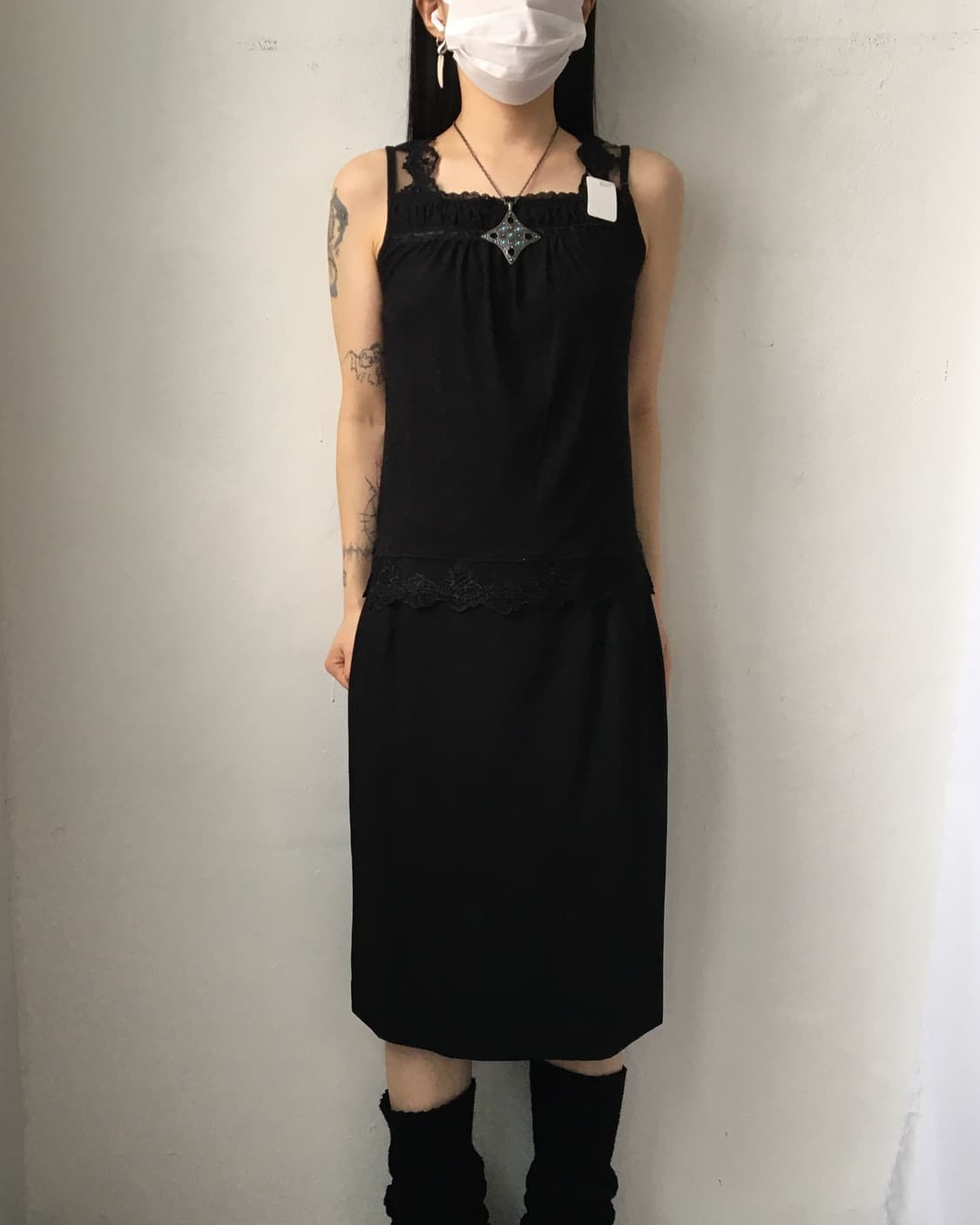 Lace trimming sleeveless 상품이미지5