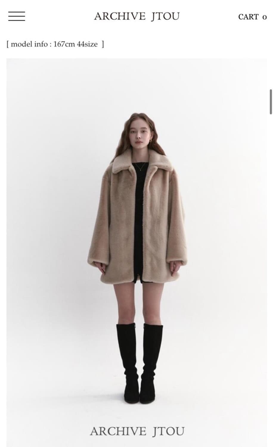 아카이브제이투유 소피아 퍼 코트 상품이미지1