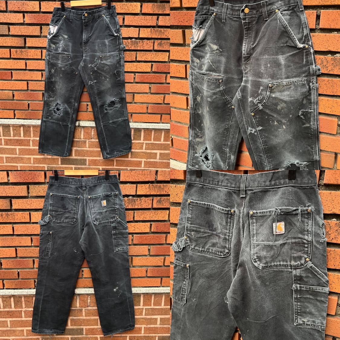 Carhartt 블랙 더블니 팬츠 (30“) 상품이미지7