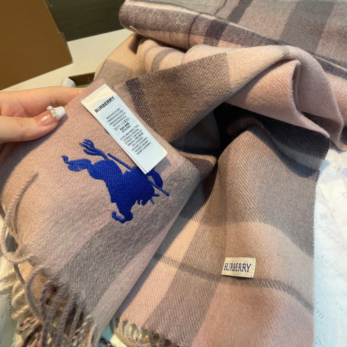 버버리 리버서블 스카프 100% 램스울
 상품이미지4