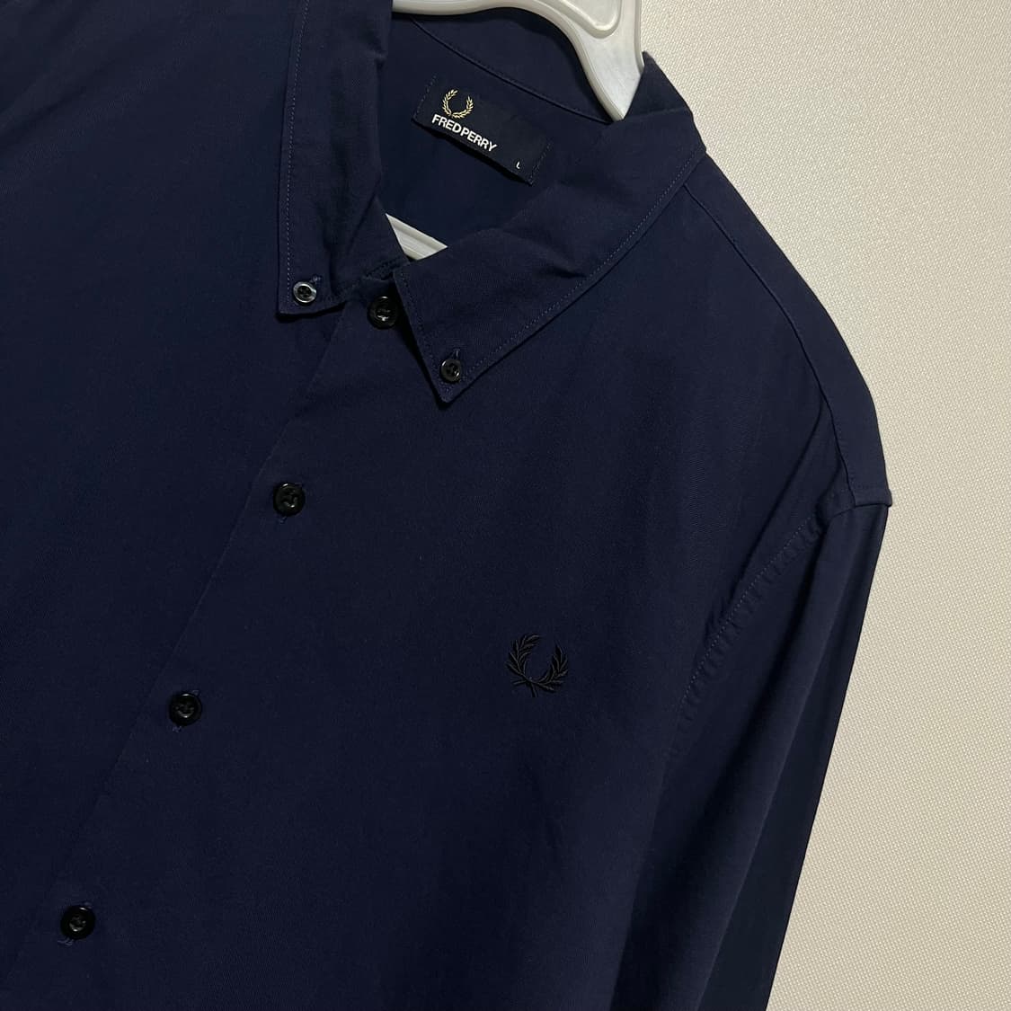 프레드페리 네이비 긴팔 셔츠 L 상품이미지4