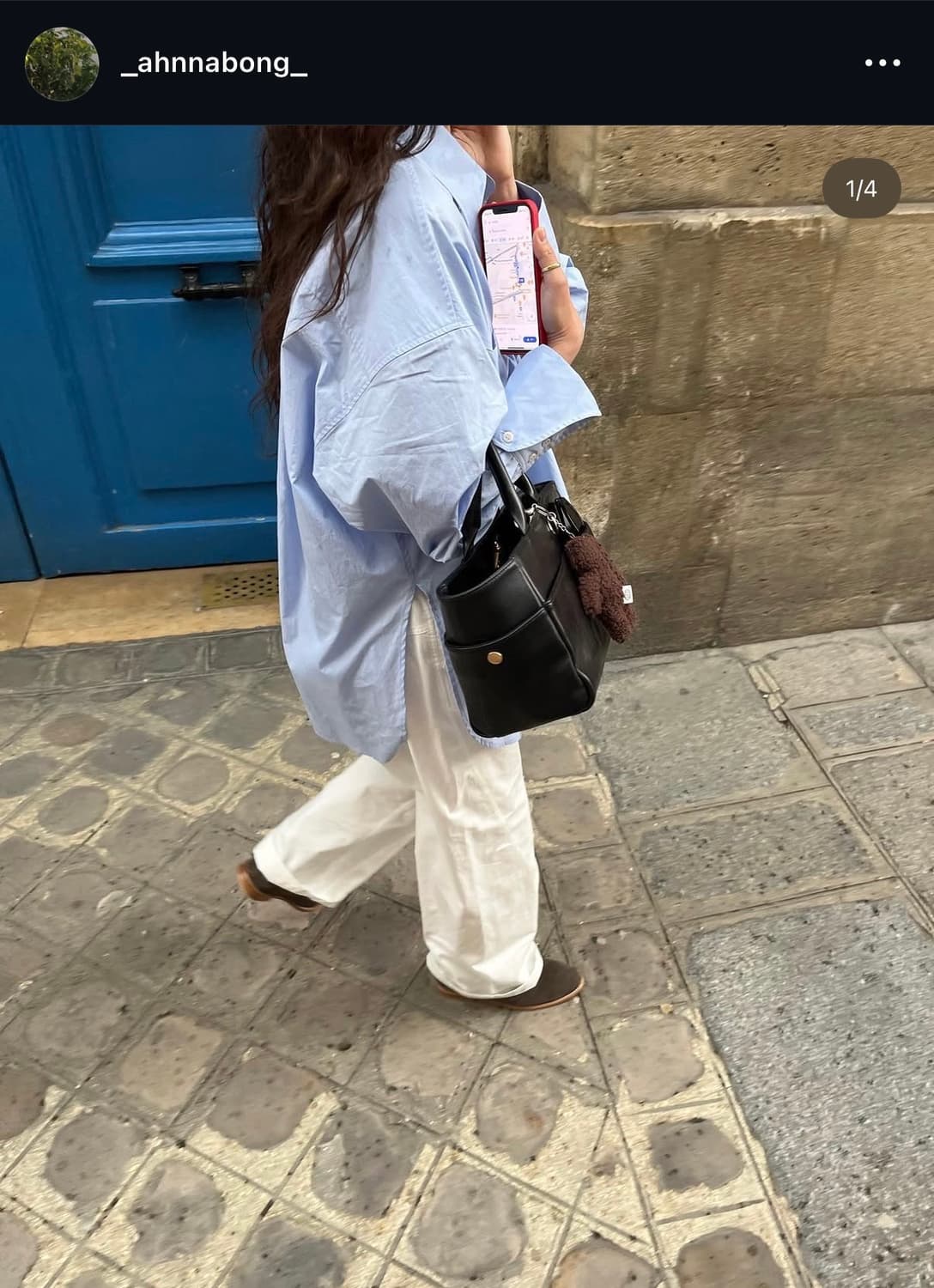 에토스 커프스 셔츠 스카이블루 상품이미지1