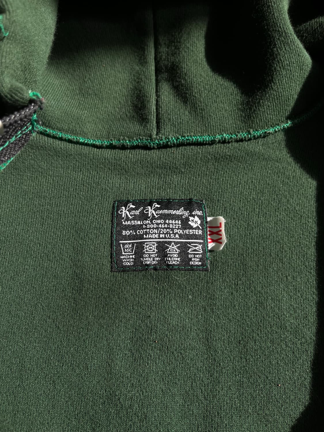 80s 칼 쿠멀링 후드 집업 xxl 상품이미지3