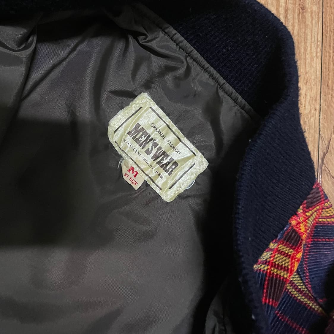 빈티지 체크 자켓 상품이미지4