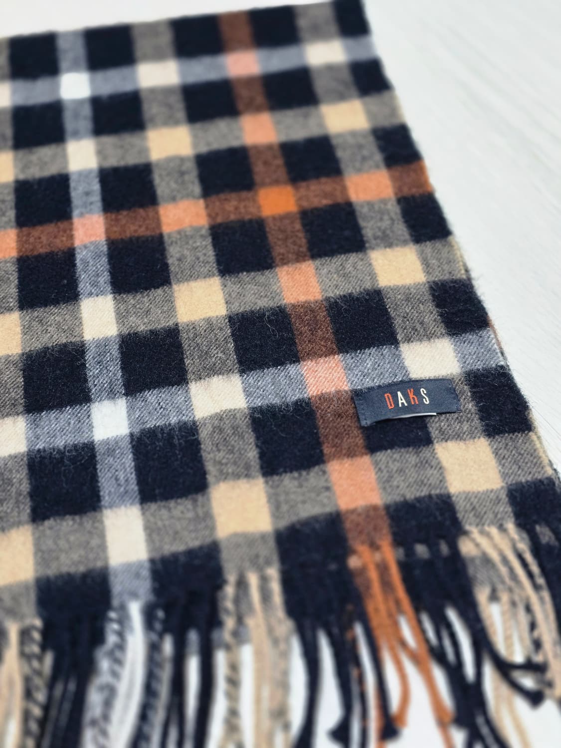 닥스 daks 캐시미어 함유 체크 머플러 상품이미지4