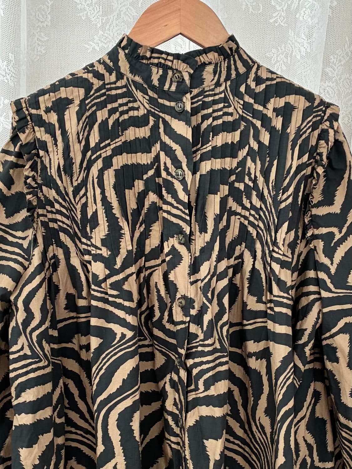 36) 가니 GANNI 지브라 패턴 미니 원피스 상품이미지3