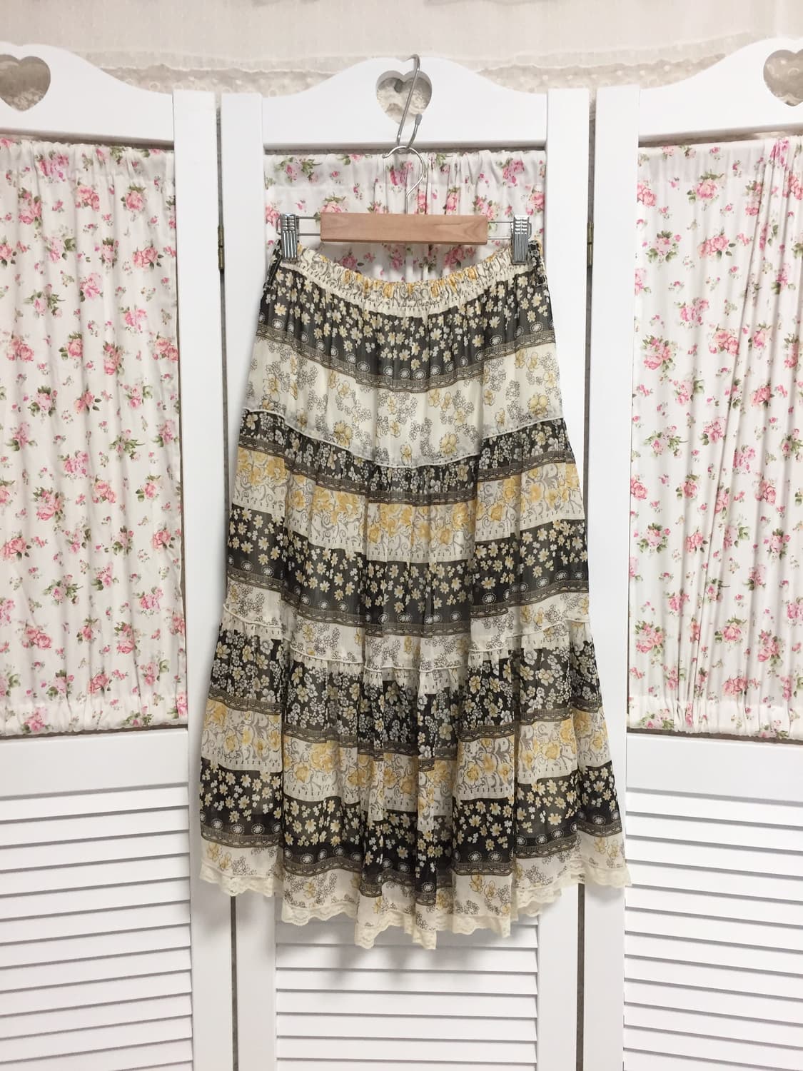 빈티지 모리걸 잔꽃 스커트 상품이미지1