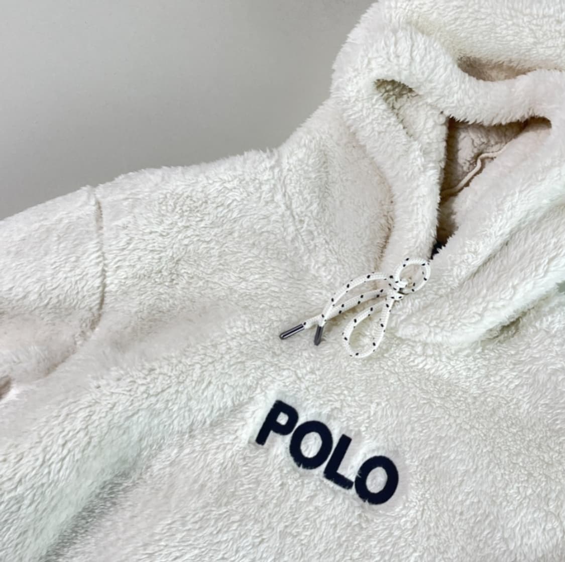 폴로 랄프로렌 파일 플리스 후디 아이보리 상품이미지2