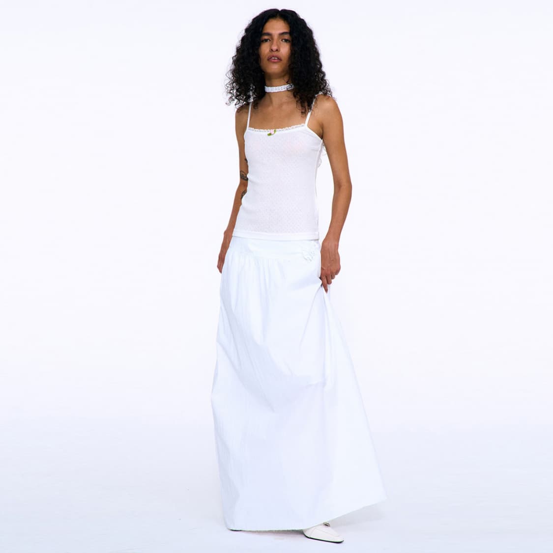 파르티멘토(PARTIMENTO) 플로럴 맥시스커트 55-66 새상품 상품이미지2