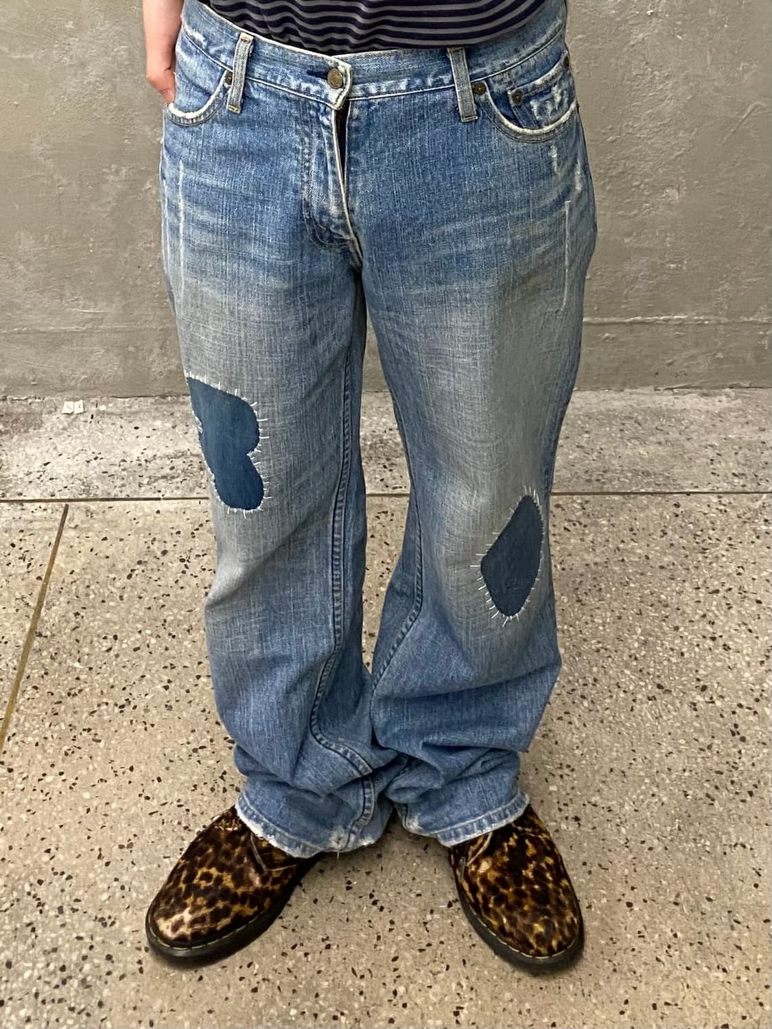 [32] 00s Levi's 537 리바이스 사시코 리페어 부츠컷 데님 상품이미지10