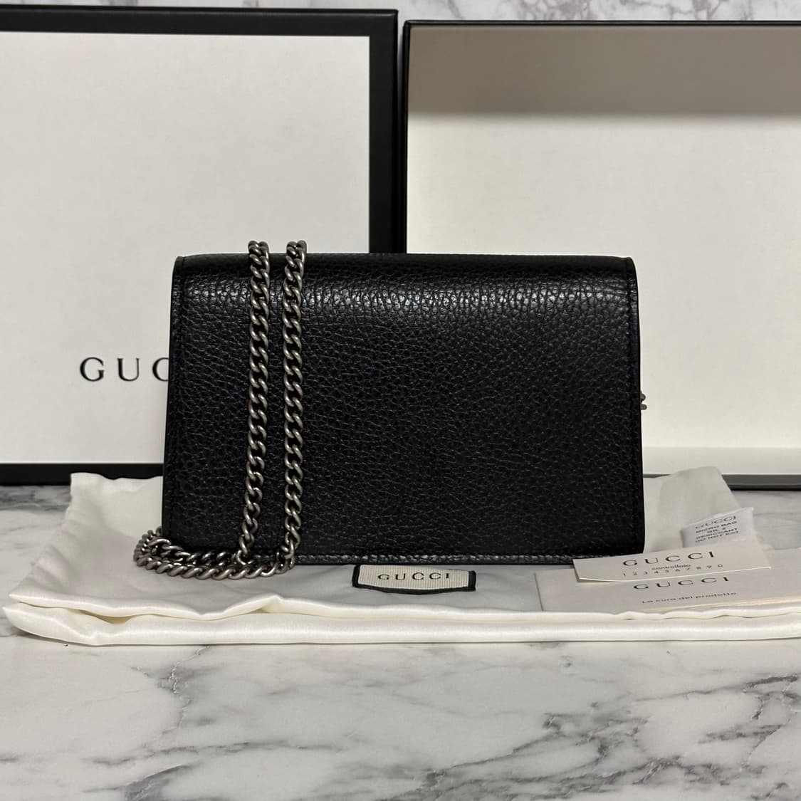 {새상품} 구찌 디오니서스 슈퍼 미니백 블랙 상품이미지2