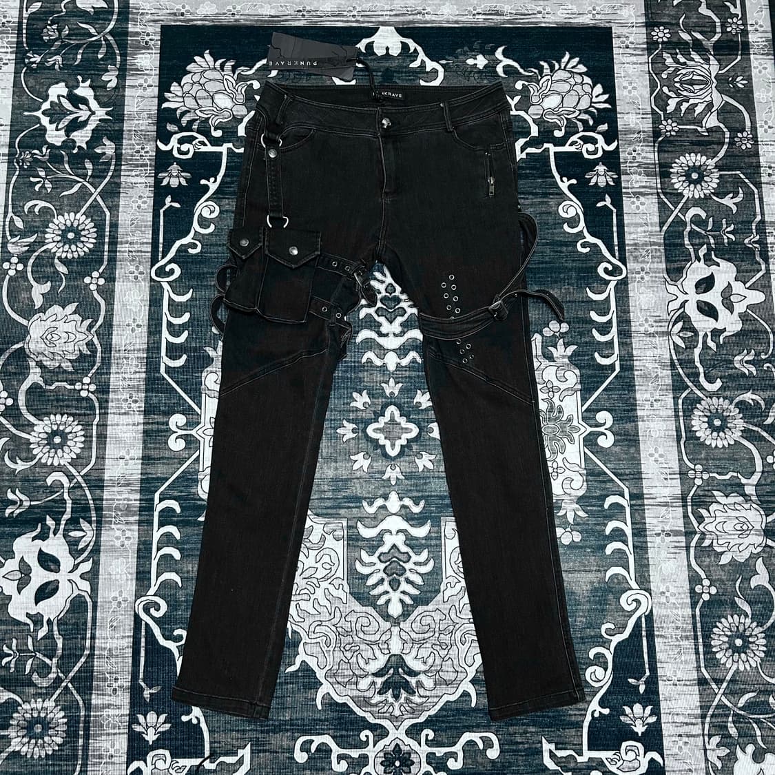 Punk Rave 펑크 레이브 스키니 바지 고스 vkei v-kei 상품이미지1