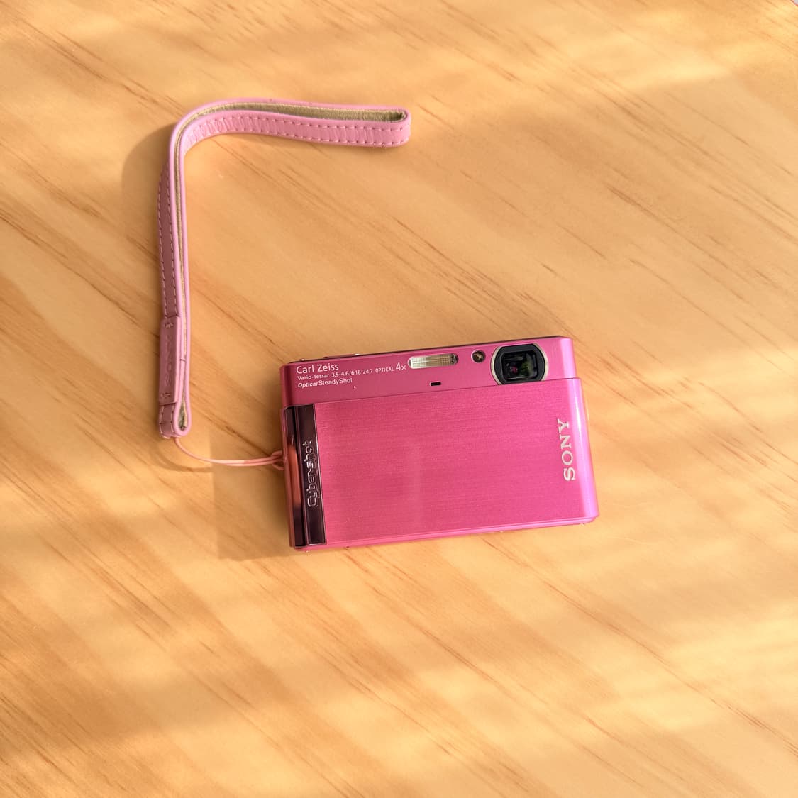 ˘◡˘ 소니 사이버샷 DSC-T90 레트로 쨍한 핑크 빈티지디카 상품이미지3