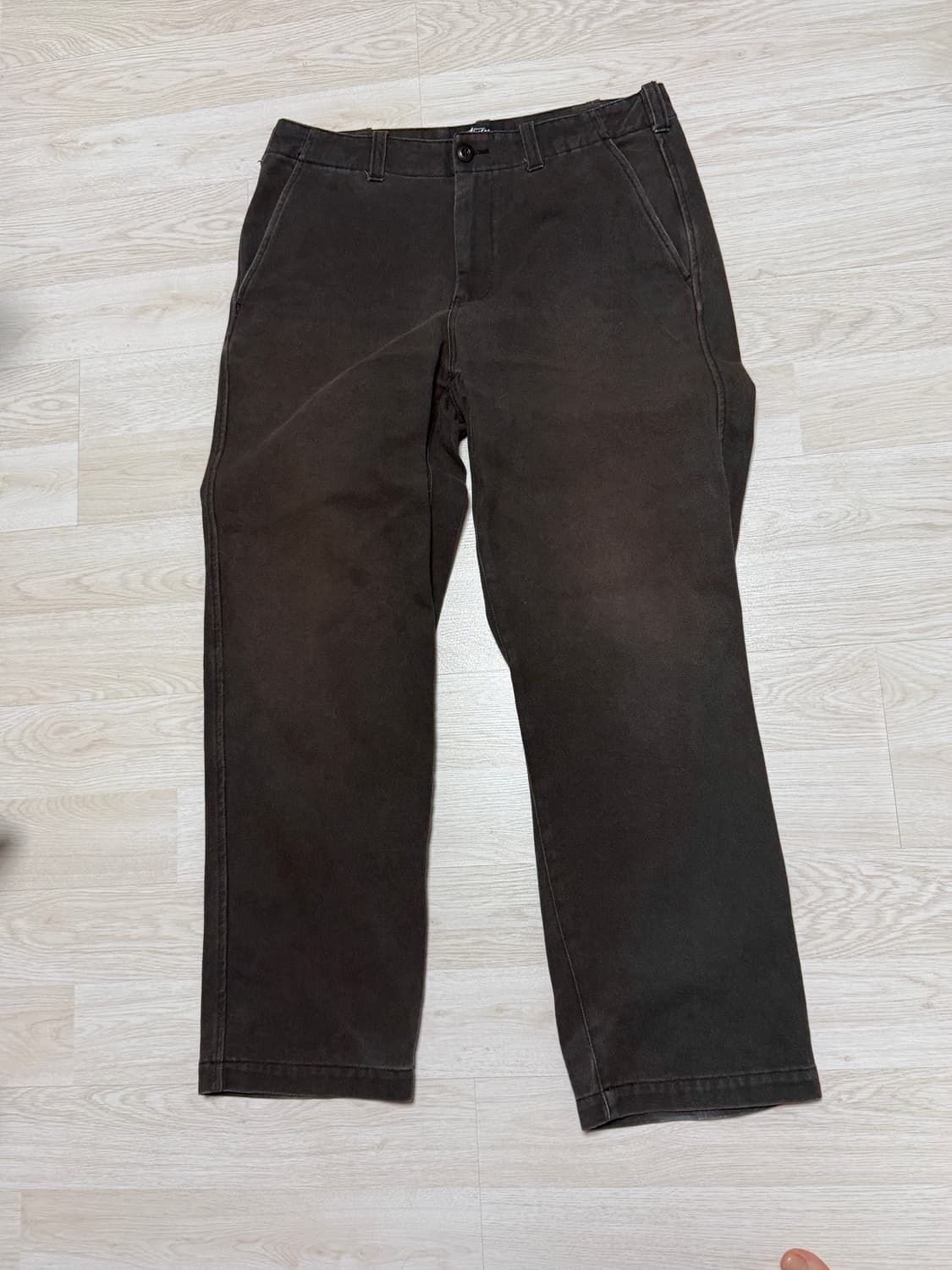 스투시 그레이 코튼 팬츠 팝니다 상품이미지1