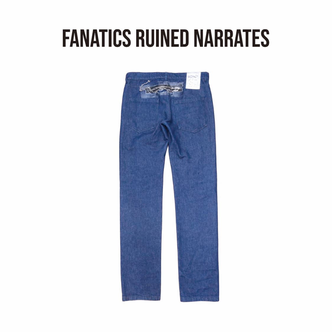 [32]라프시몬스 19SS 지퍼 패치 데님 레귤러 팬츠  상품이미지1