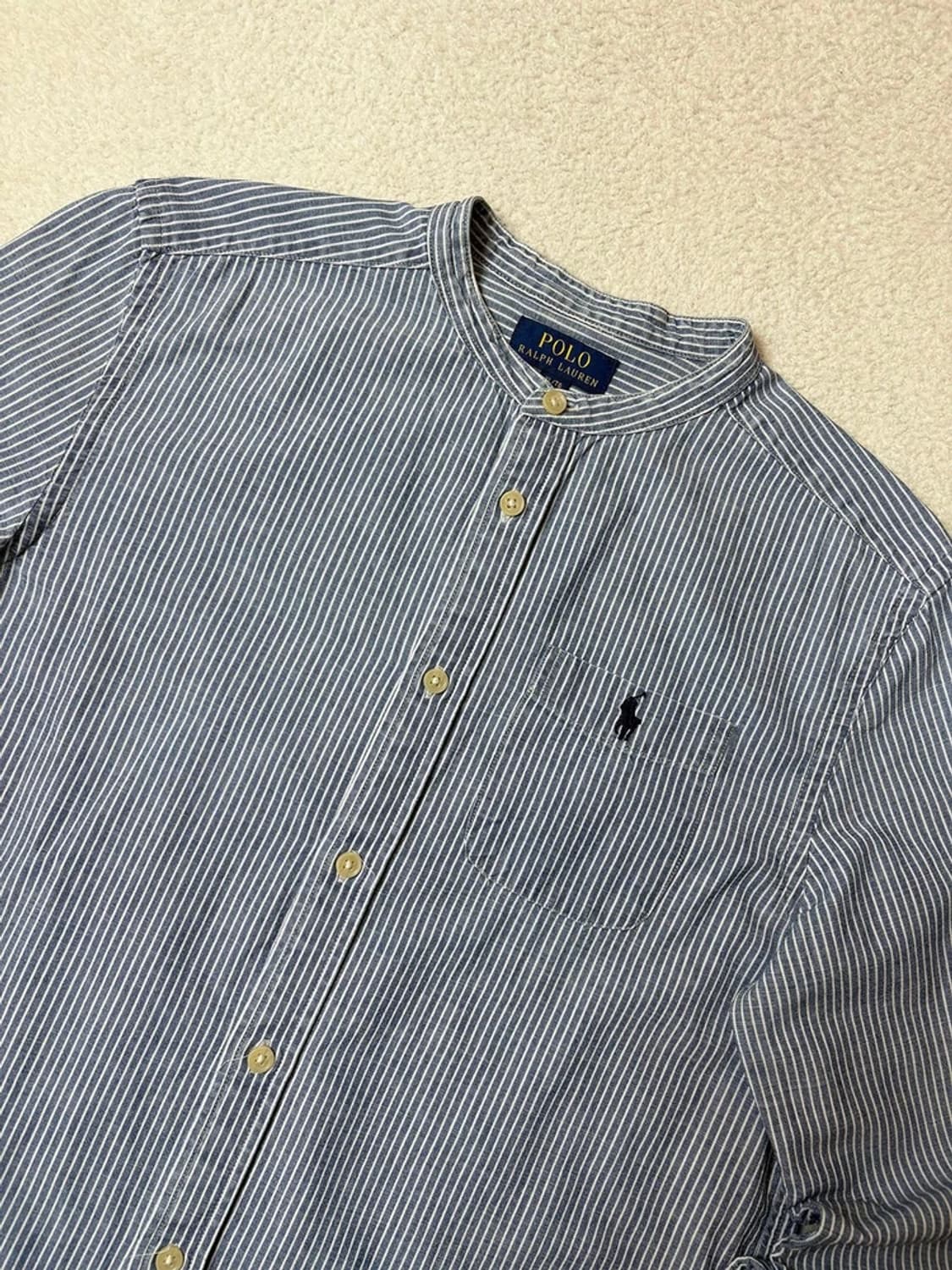 폴로 랄프로렌 00's 헨리넥 스트라이프 셔츠 PN6565 상품이미지2