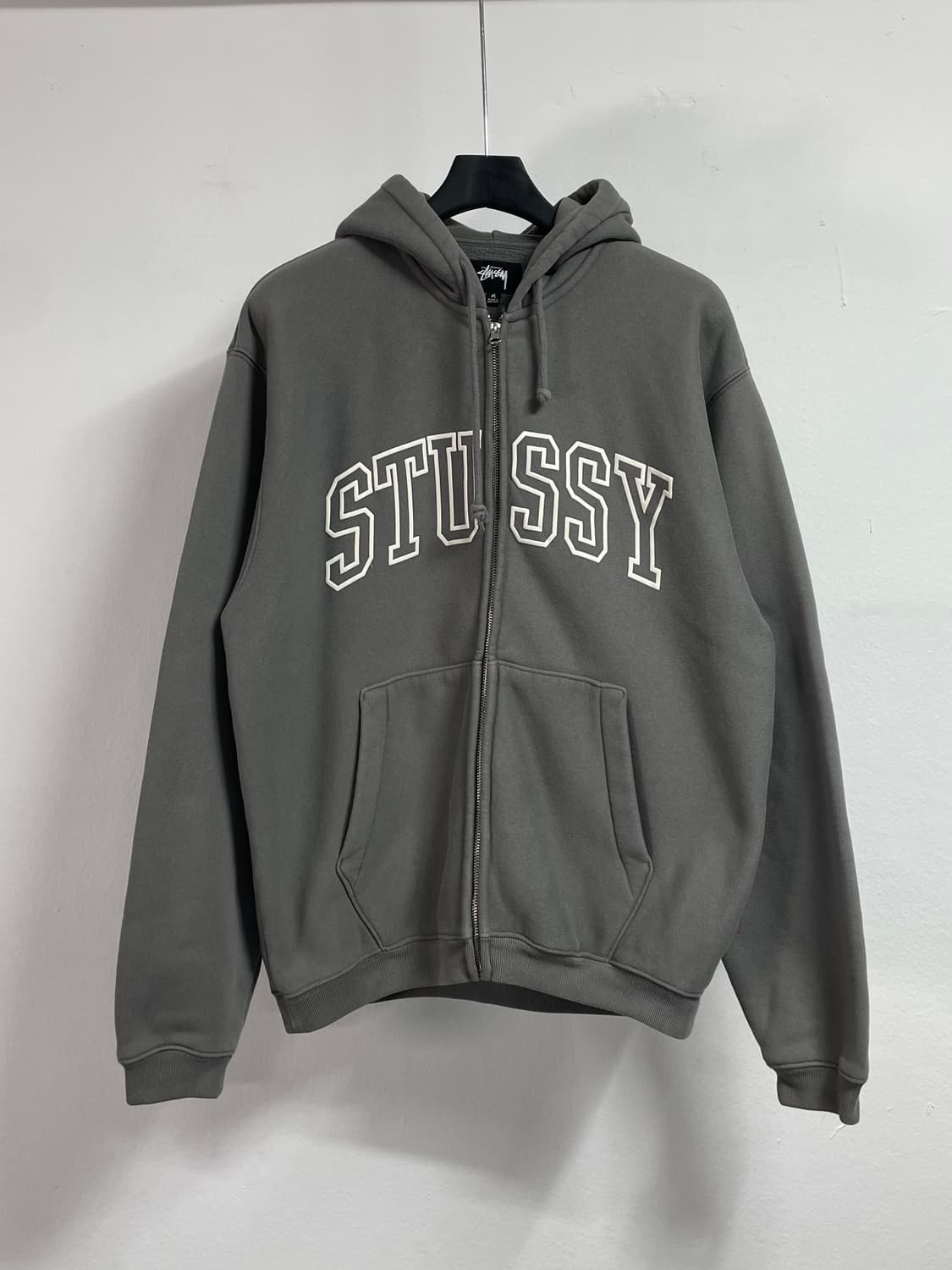 스투시 아웃라인 집 그레이 후드집업 (on.598) 상품이미지1