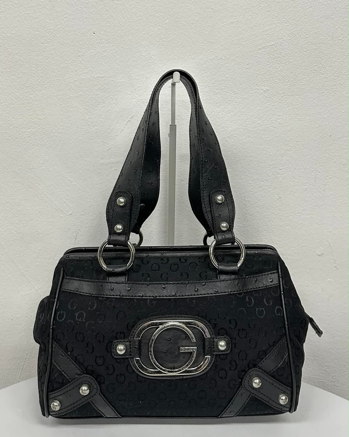 빈티지 게스 Y2K 빅로고 레오파드 보스톤 토트백 상품이미지1