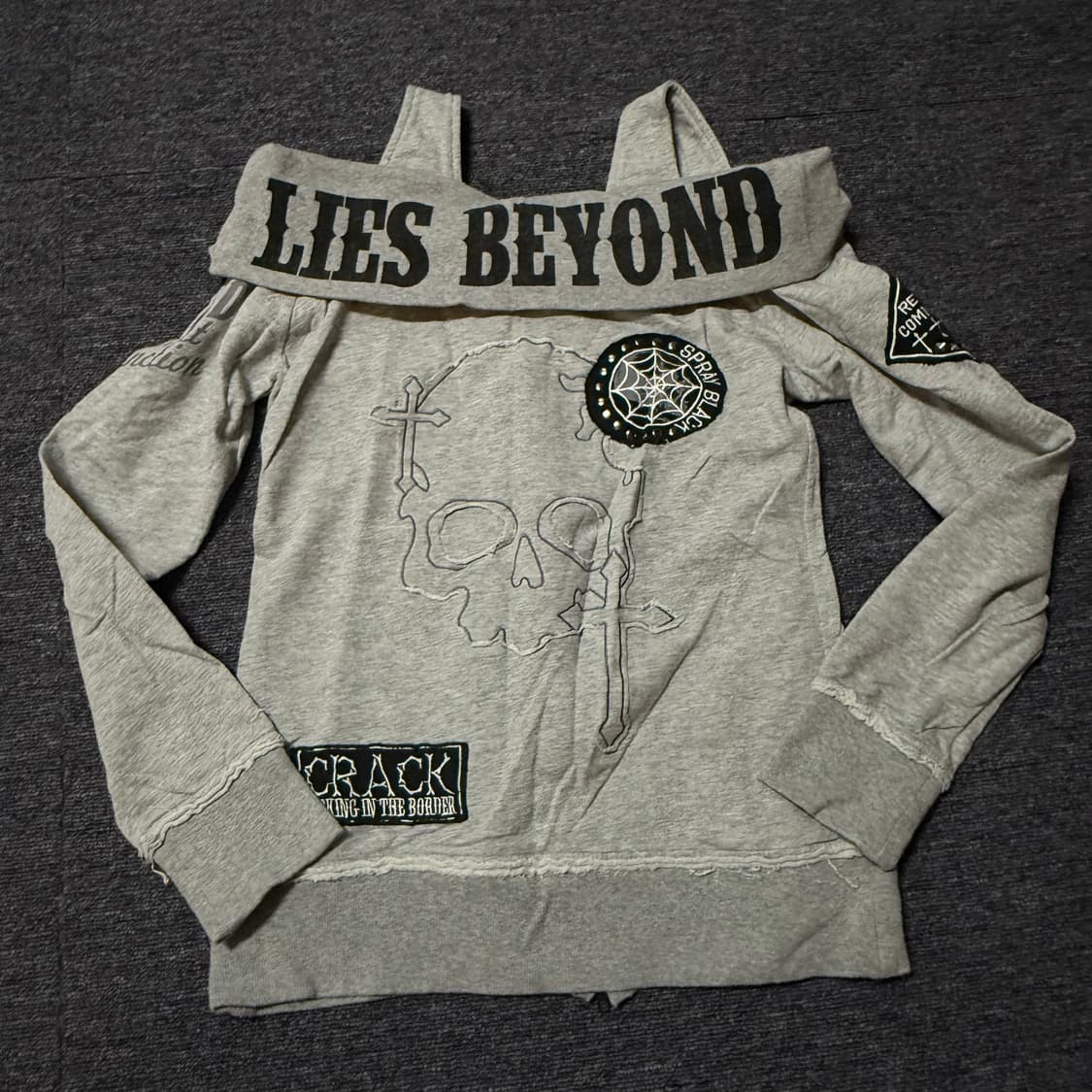 고스트오브할렘 빈티지 펑크 집업 상품이미지2