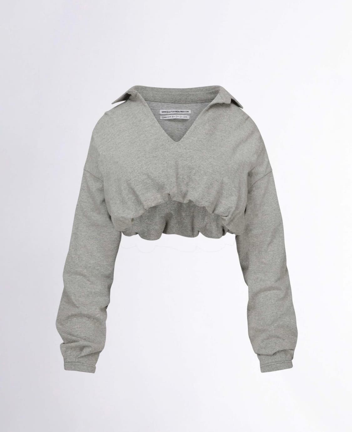스컬프터 Sweatshirt Melange Gray 상품이미지1