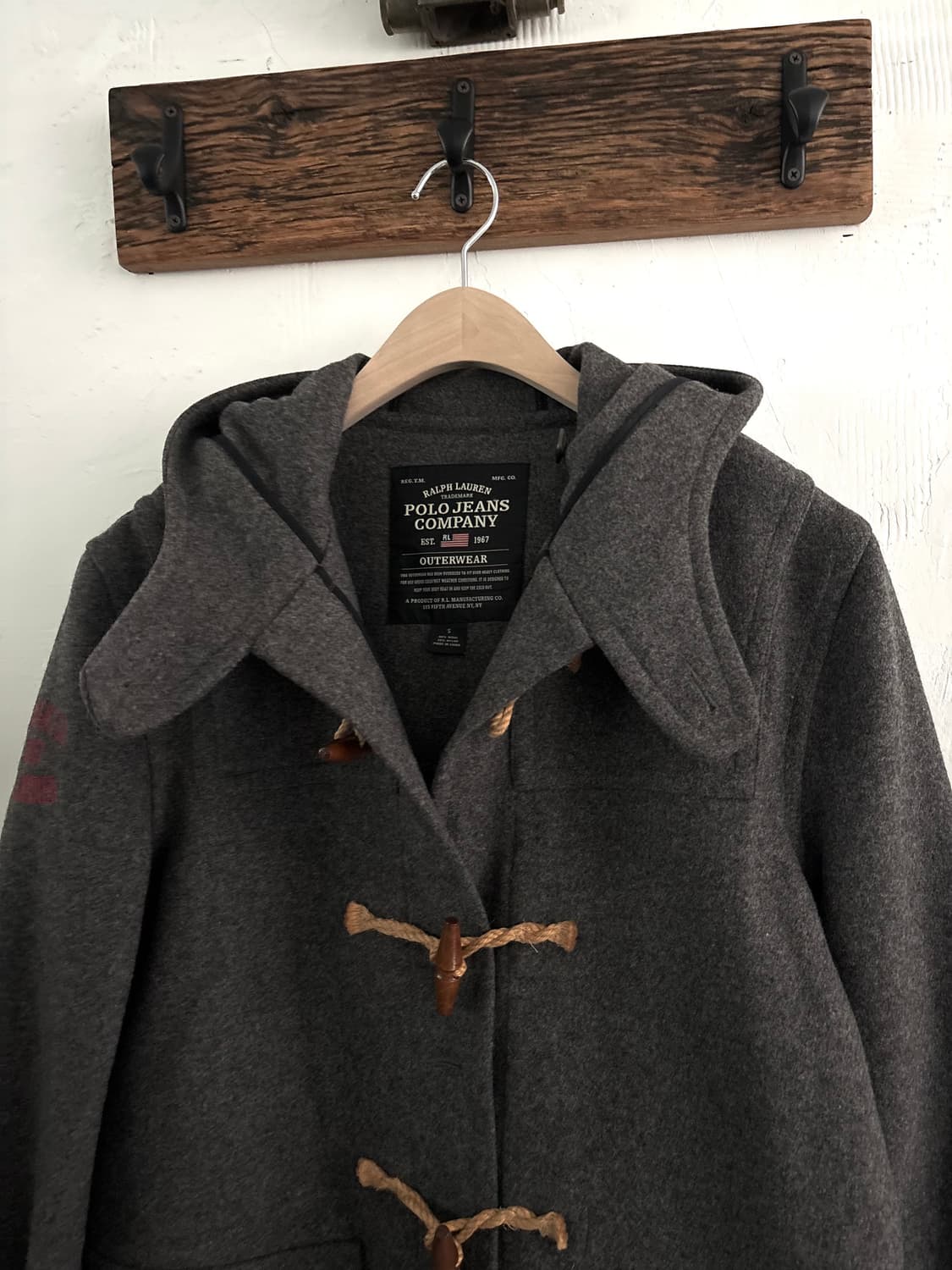 Polo Jeans 폴로진스 그레이 컬러 울 혼방 더플 코트 상품이미지5