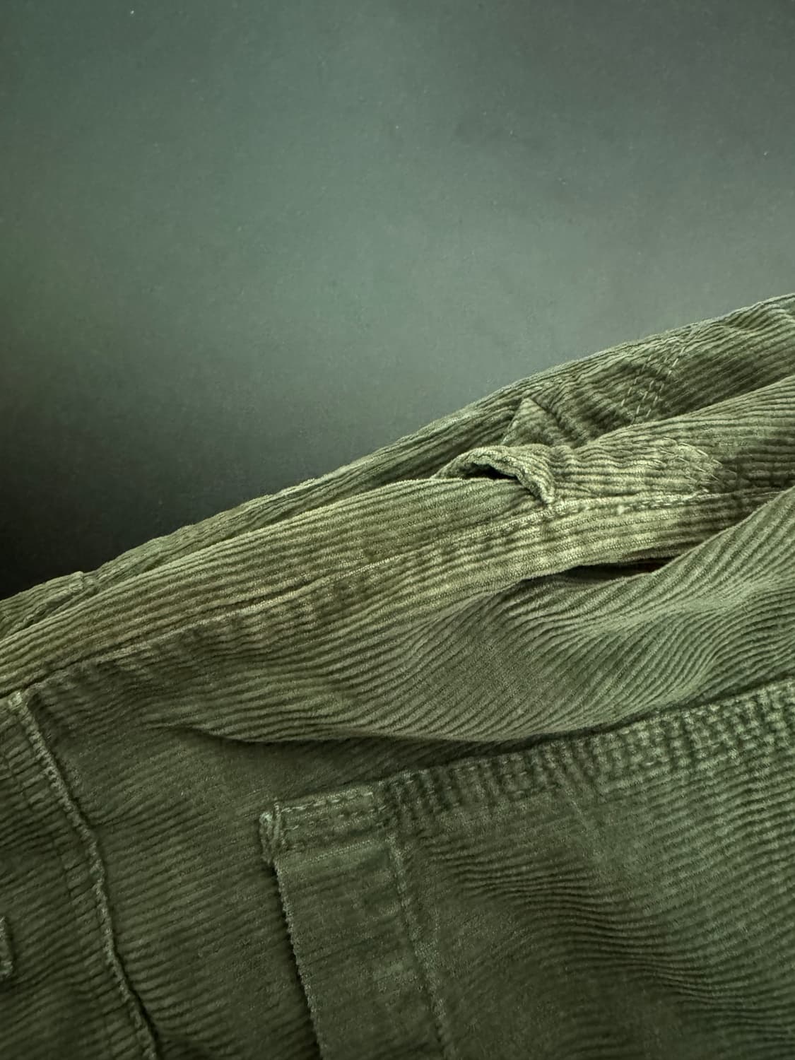 남성 빠니깔레 클래식 코듀로이 팬츠 카키 37인치 상품이미지4