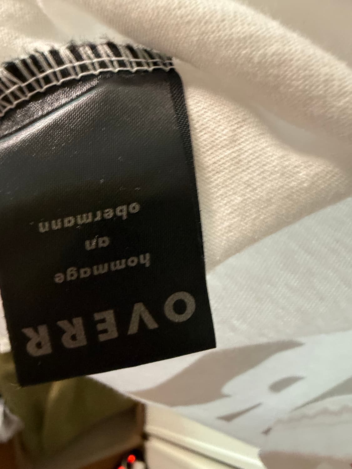 오베르  레터링 티셔츠 1사이즈로 100-105  상품이미지5