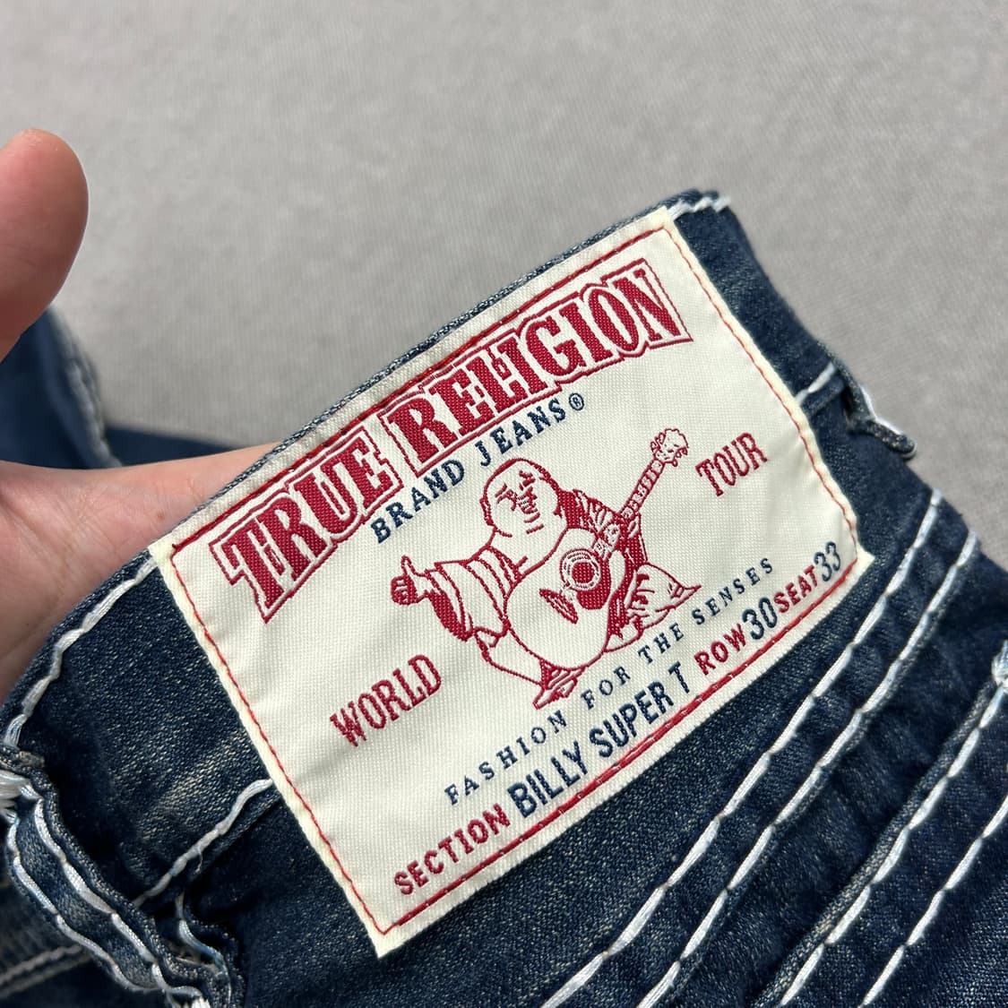 트루릴리전 빌리 슈퍼티 스티치 데님팬츠(30) 상품이미지8