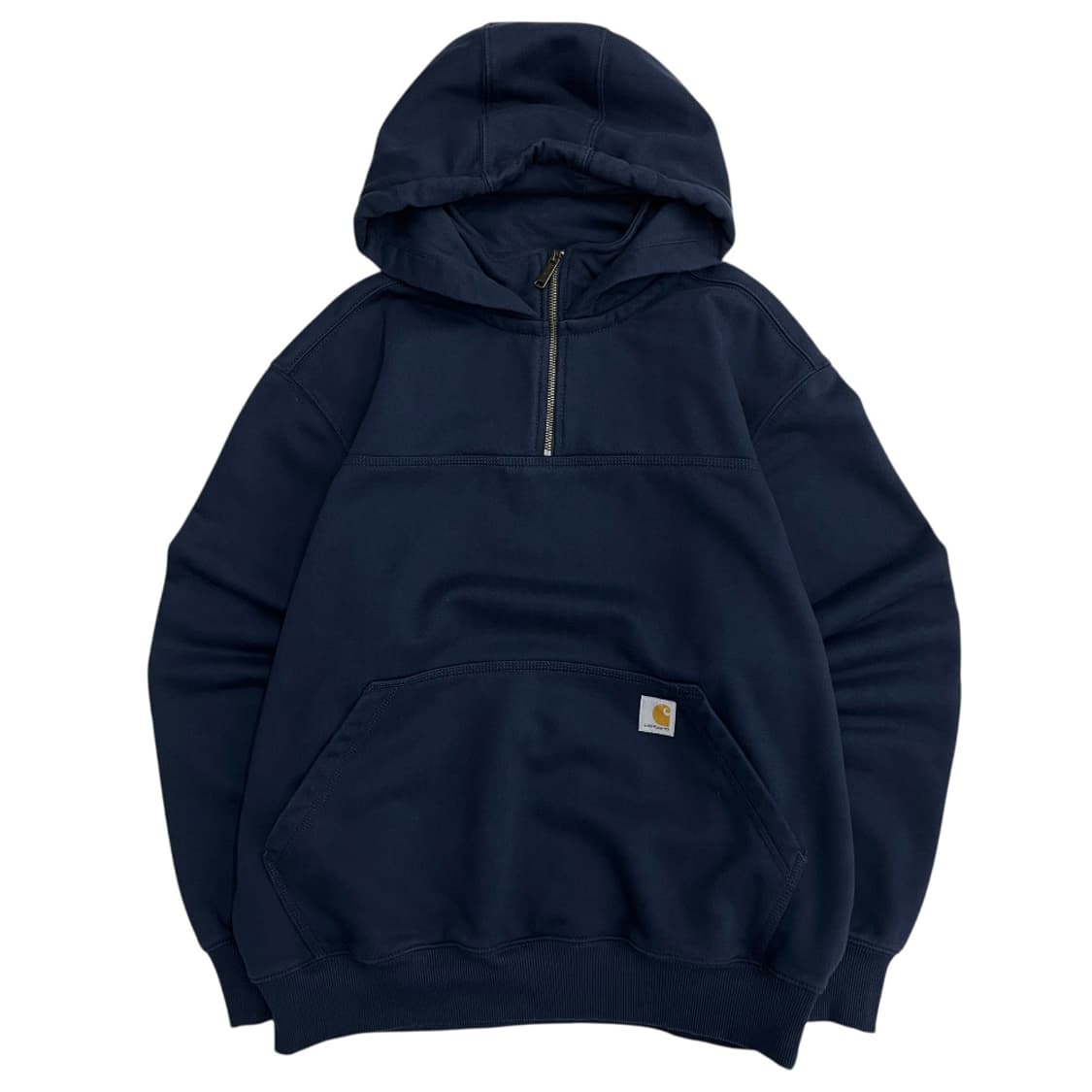 칼하트 포켓로고 네이비 반집업 상품이미지1