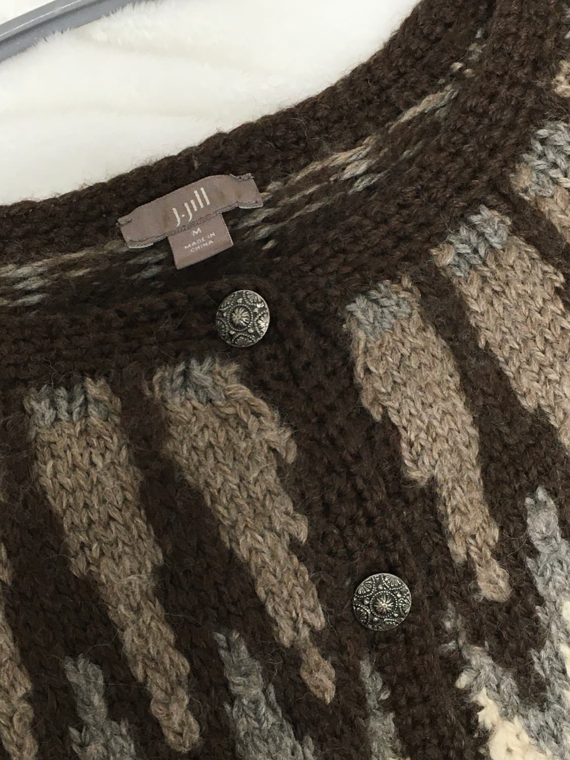 빈티지 노르딕 브라운 가디건 (M size) 상품이미지3