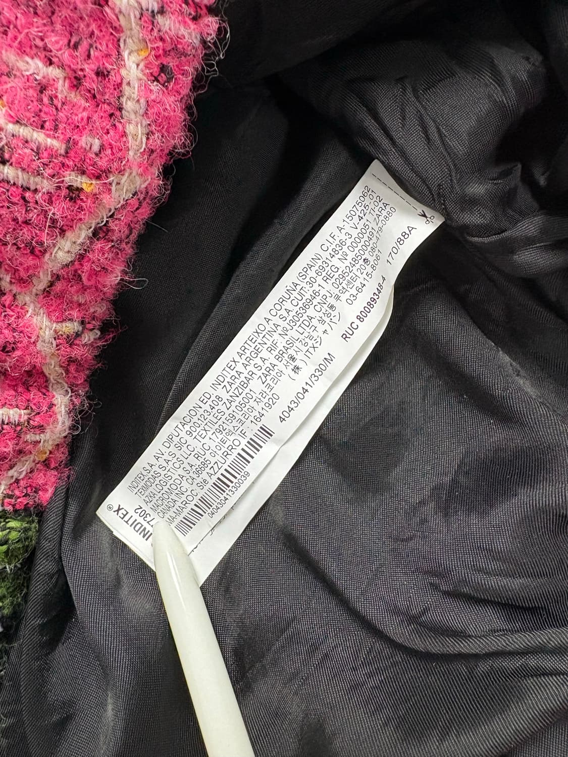 자라 울 혼방 패치워크 보머 재킷 상품이미지7