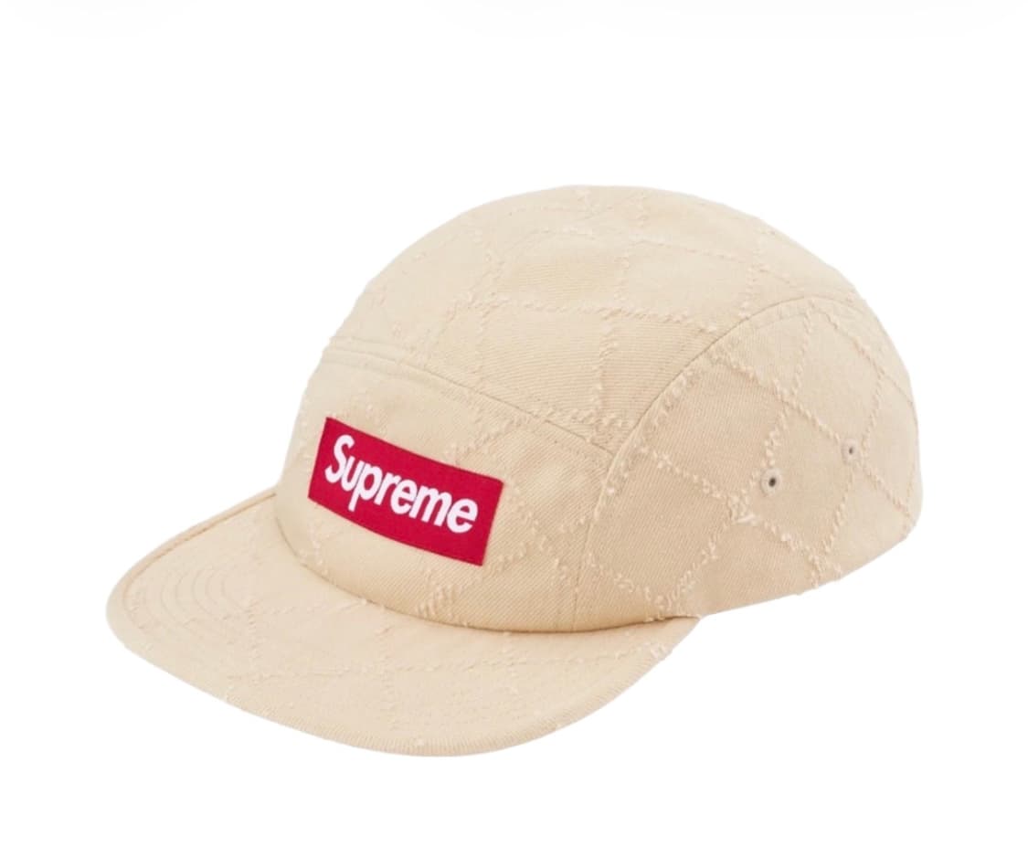 슈프림 펀치드 데님 캠프캡 다이드 베이지 상품이미지1